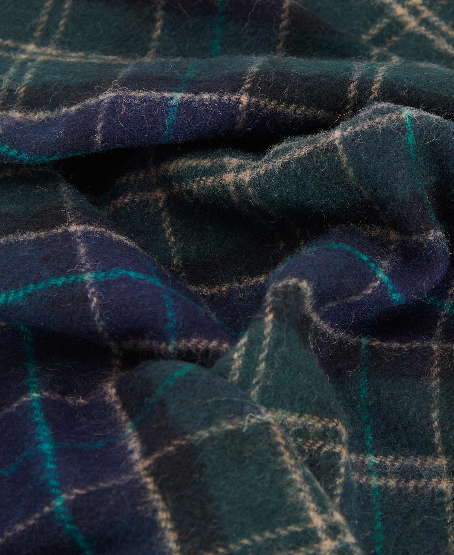 Tartan Lambswool Scarf - Green Loch