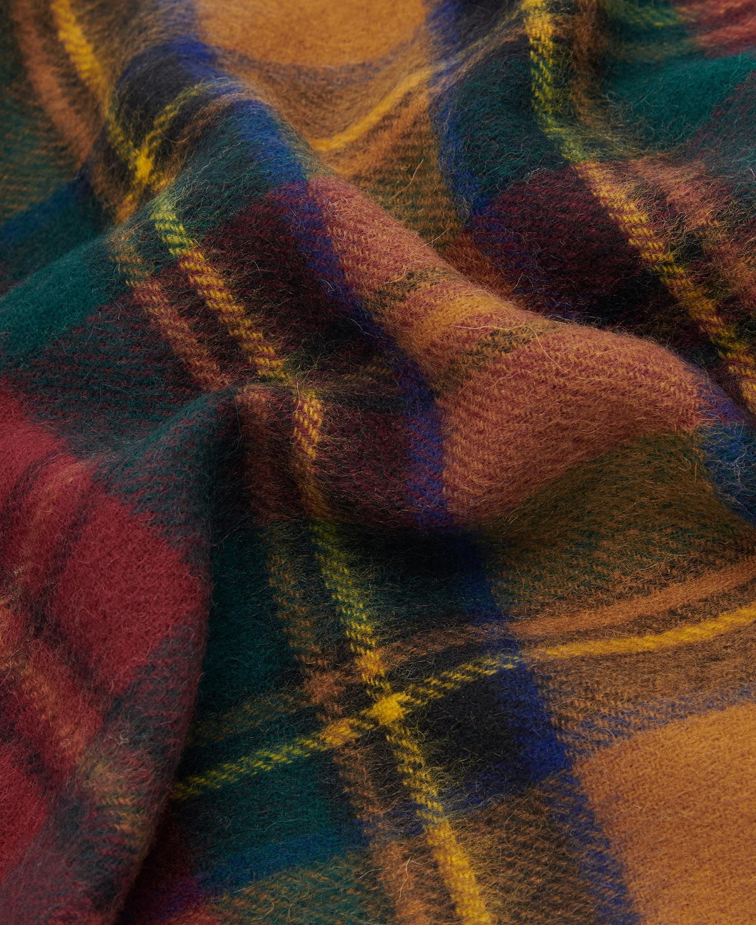New Check Tartan Scarf - Harvest Gold