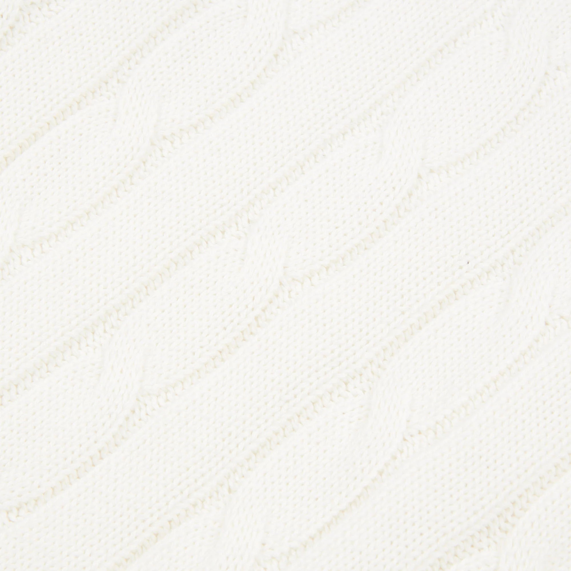 Womens Crew Neck Cable Jumper in Marshmallow