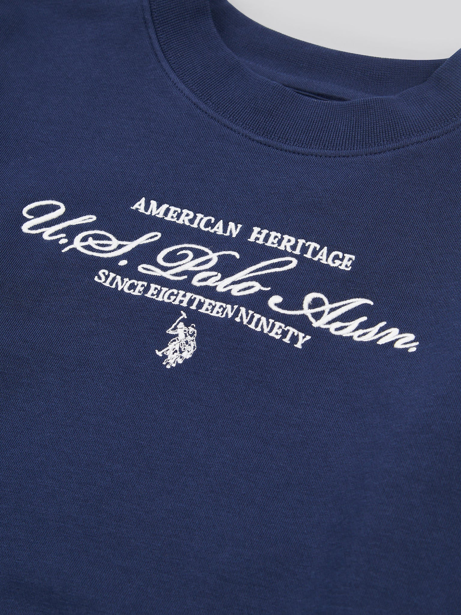 Women's Premium Graphic Crew Sweatshirt in Navy Iris