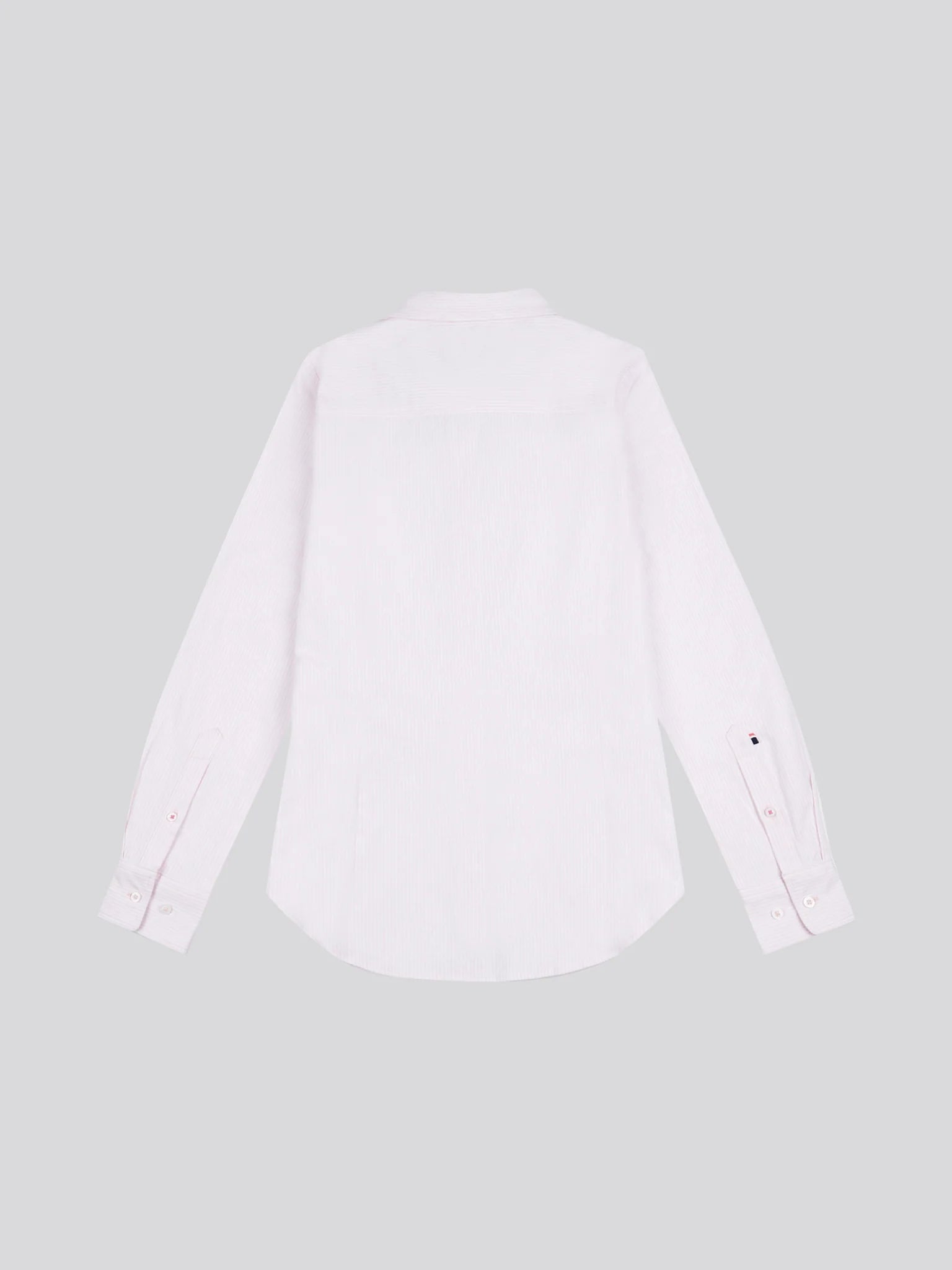 Womens Stripe Stretch Classic Fit Oxford Shirt in Crystal Rose