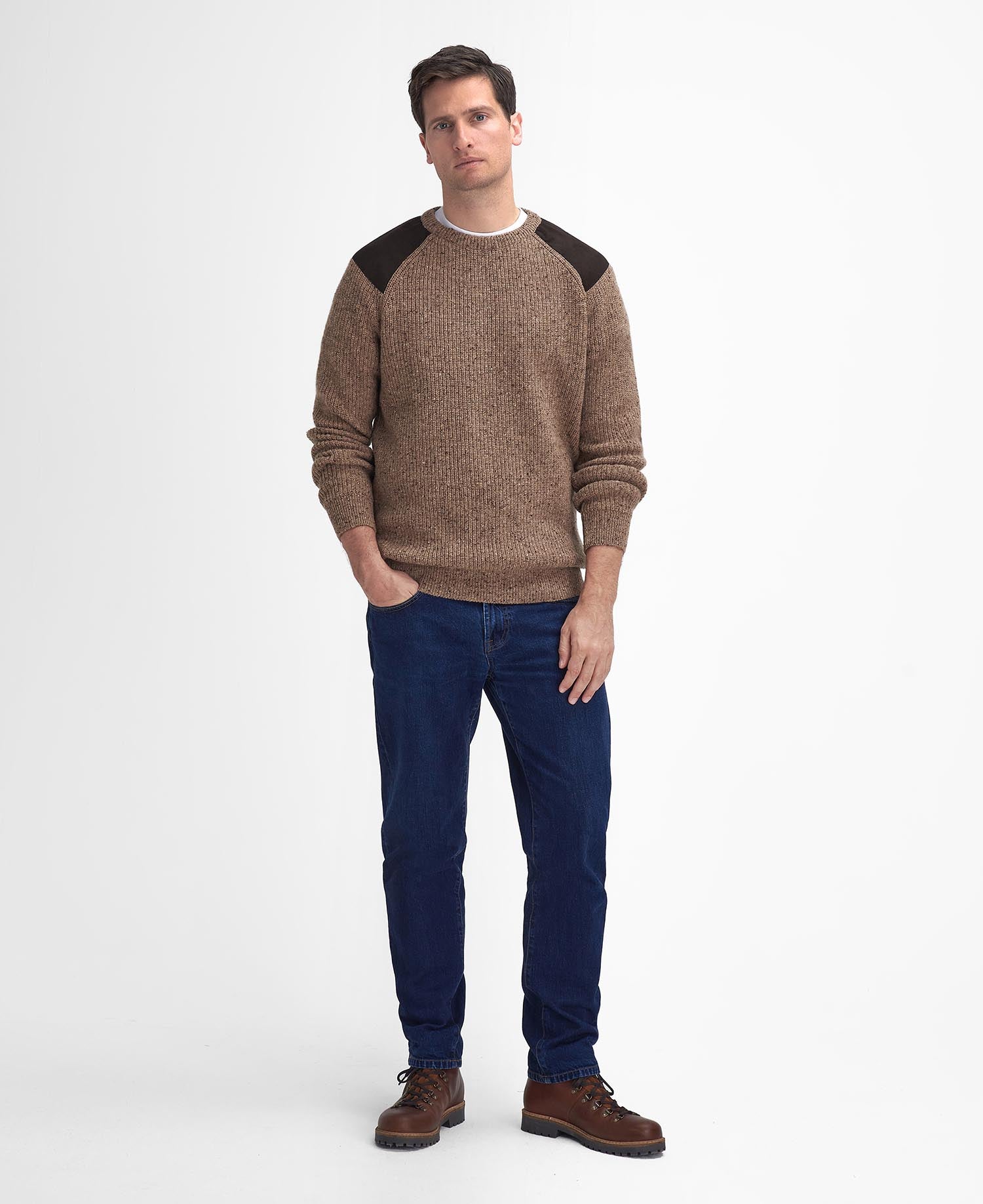 Raisthorpe Crew Neck Jumper - Stone