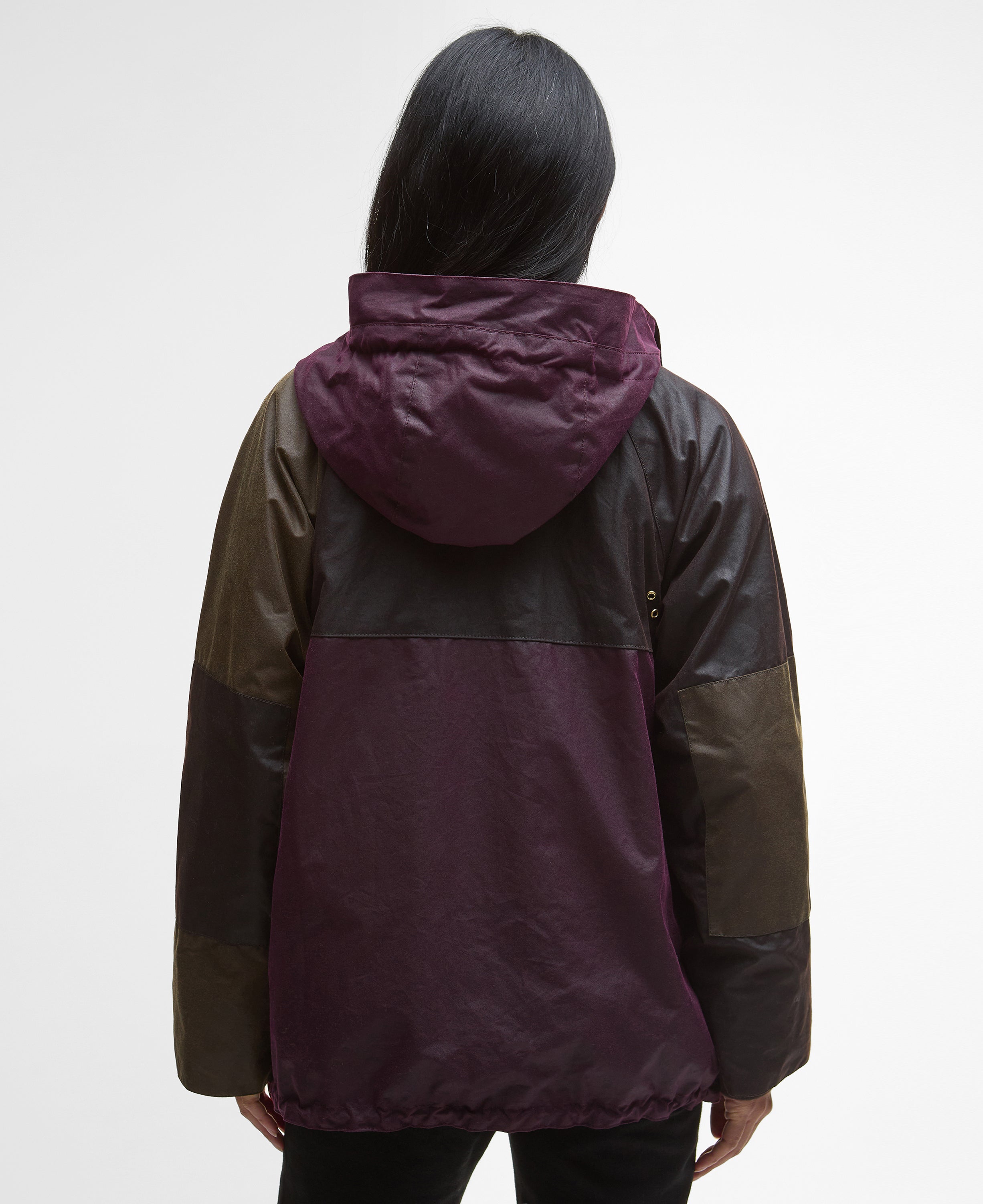 Keeley Waxed Jacket - Merlot/Rustic/Beech/Muted Tartan