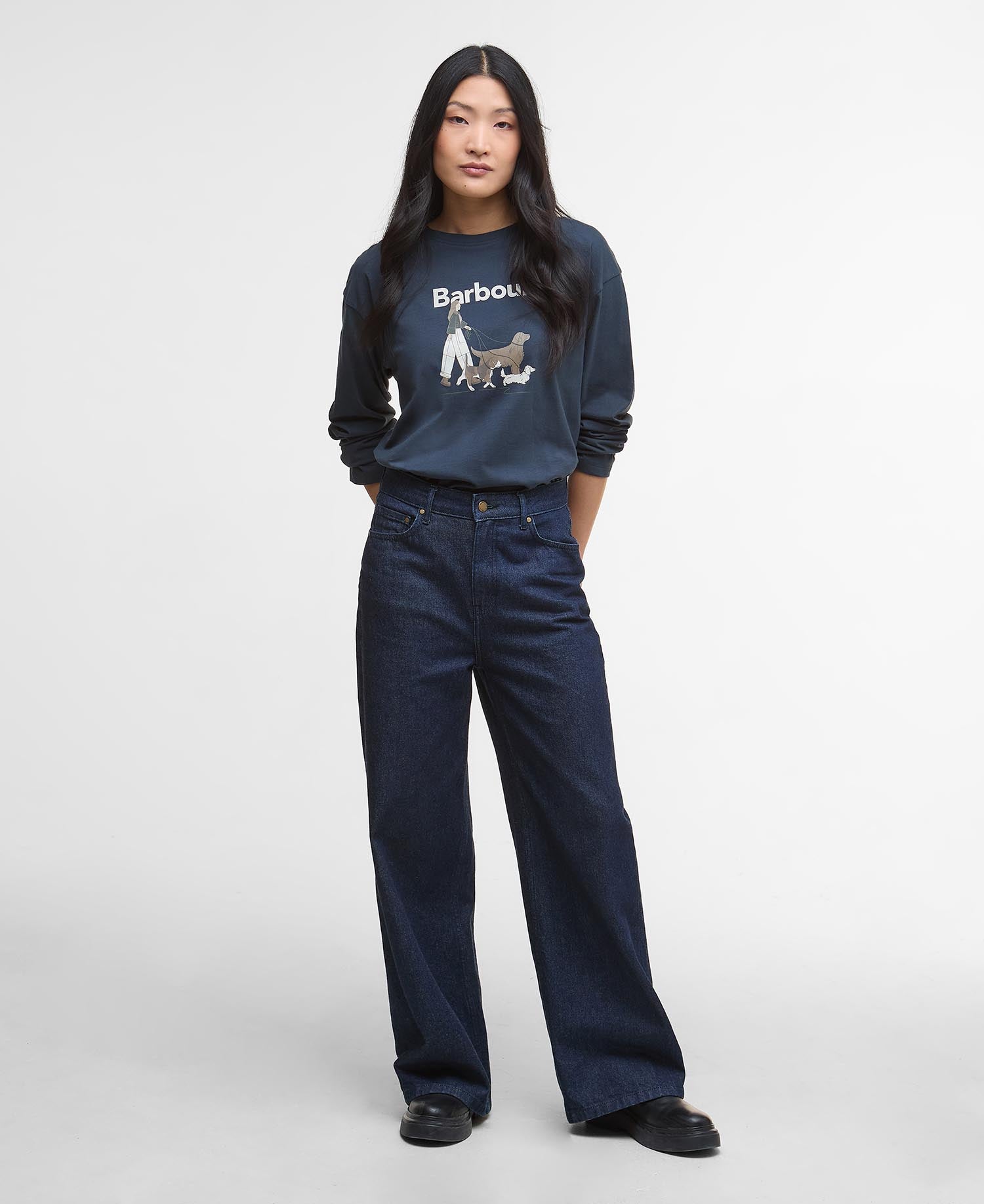 Woodhouse Long-Sleeved T-Shirt - Navy