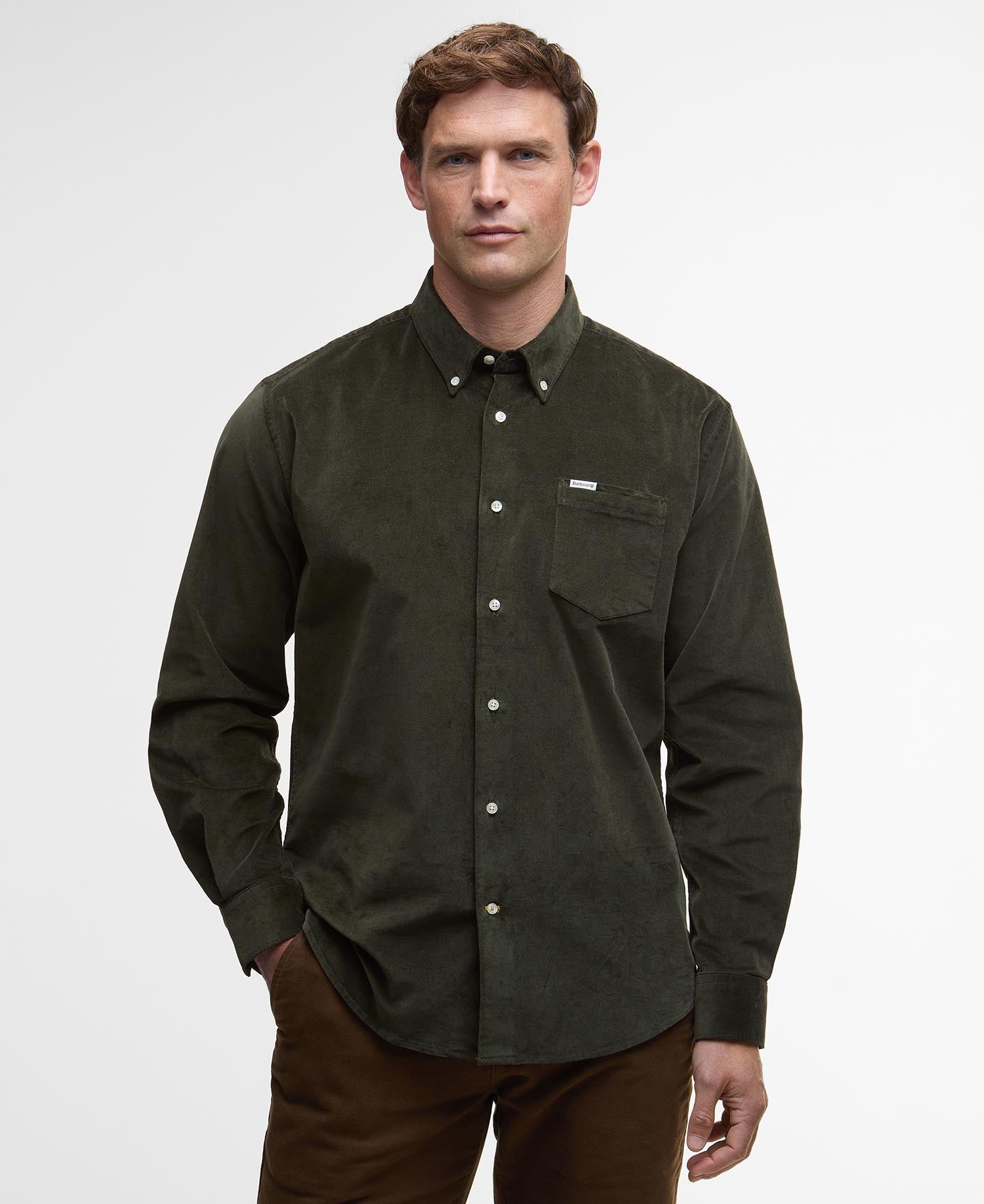 Jesmond Regular Long-Sleeved Shirt - Olive