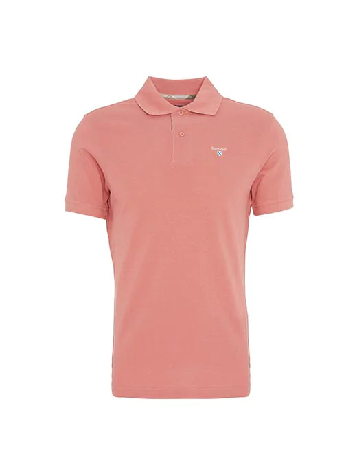 Tartan Pique Polo - Pink Clay