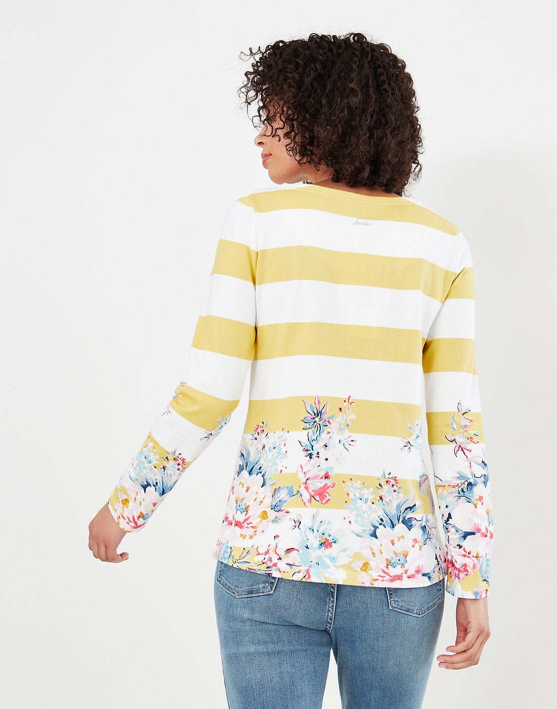 Harbour Long Sleeve Jersey Top- Lemon Border Floral