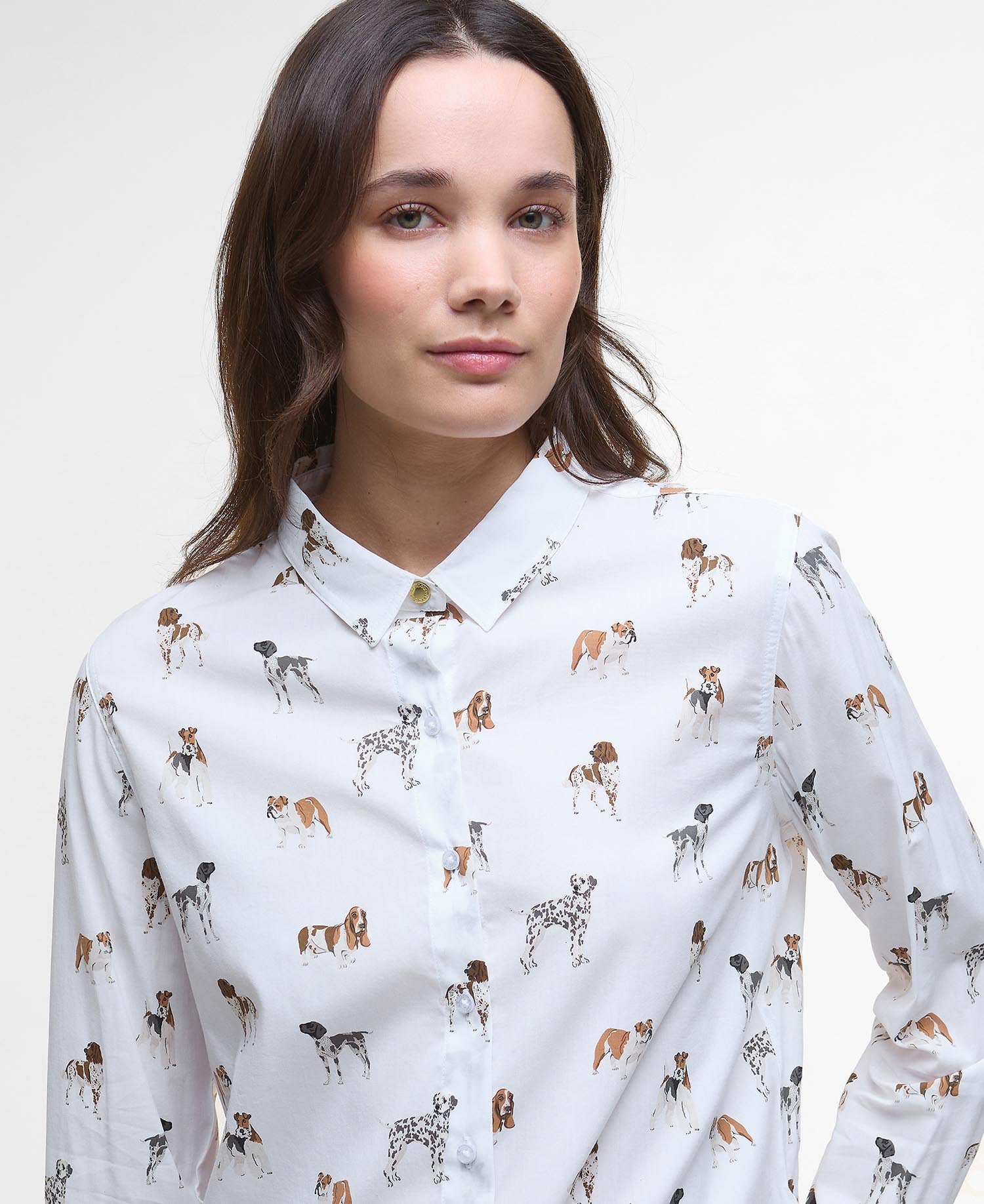 Safari Relaxed Long-Sleeved Shirt - Dog Print
