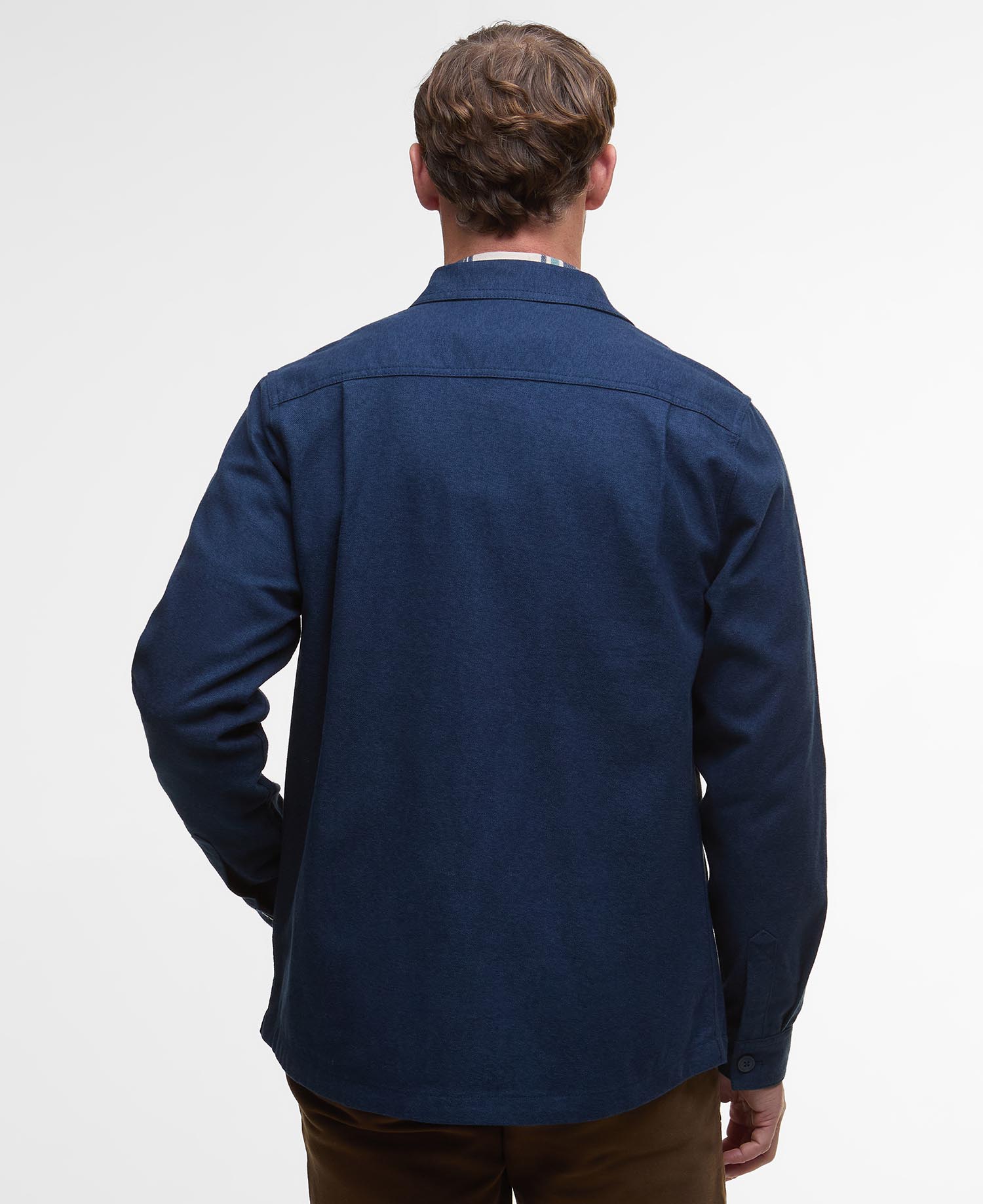 Giles Twill Overshirt - Navy