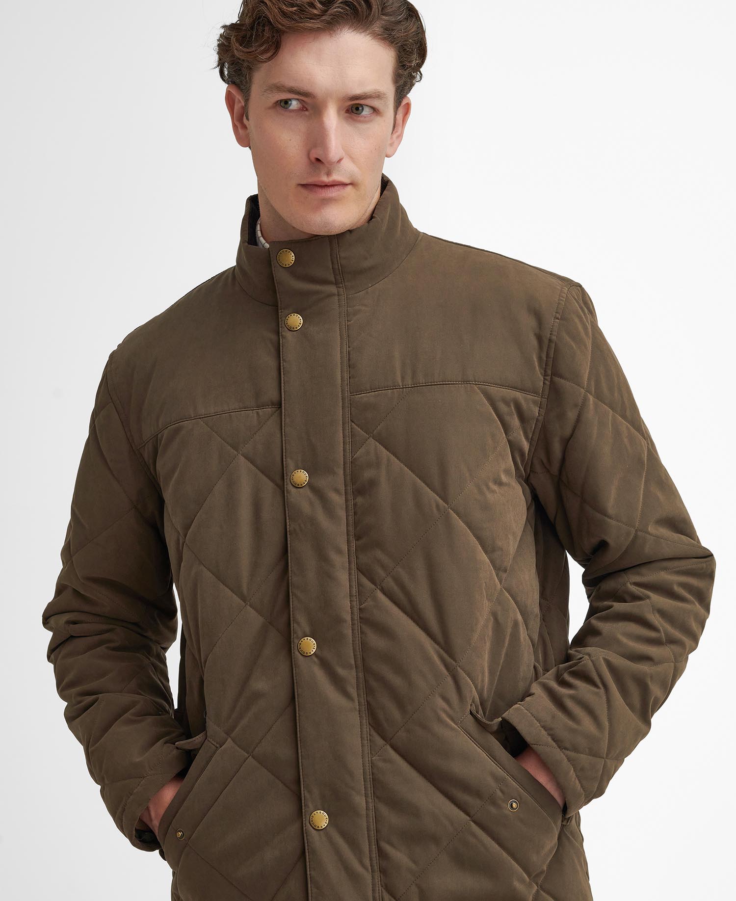 Elter Quilted Jacket - Dark Olive