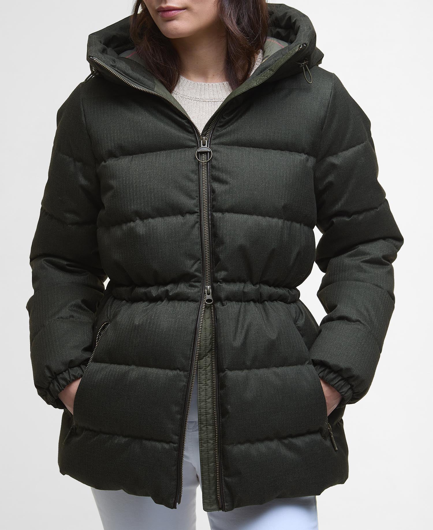 Begonia Puffer Jacket - Olive/Classic