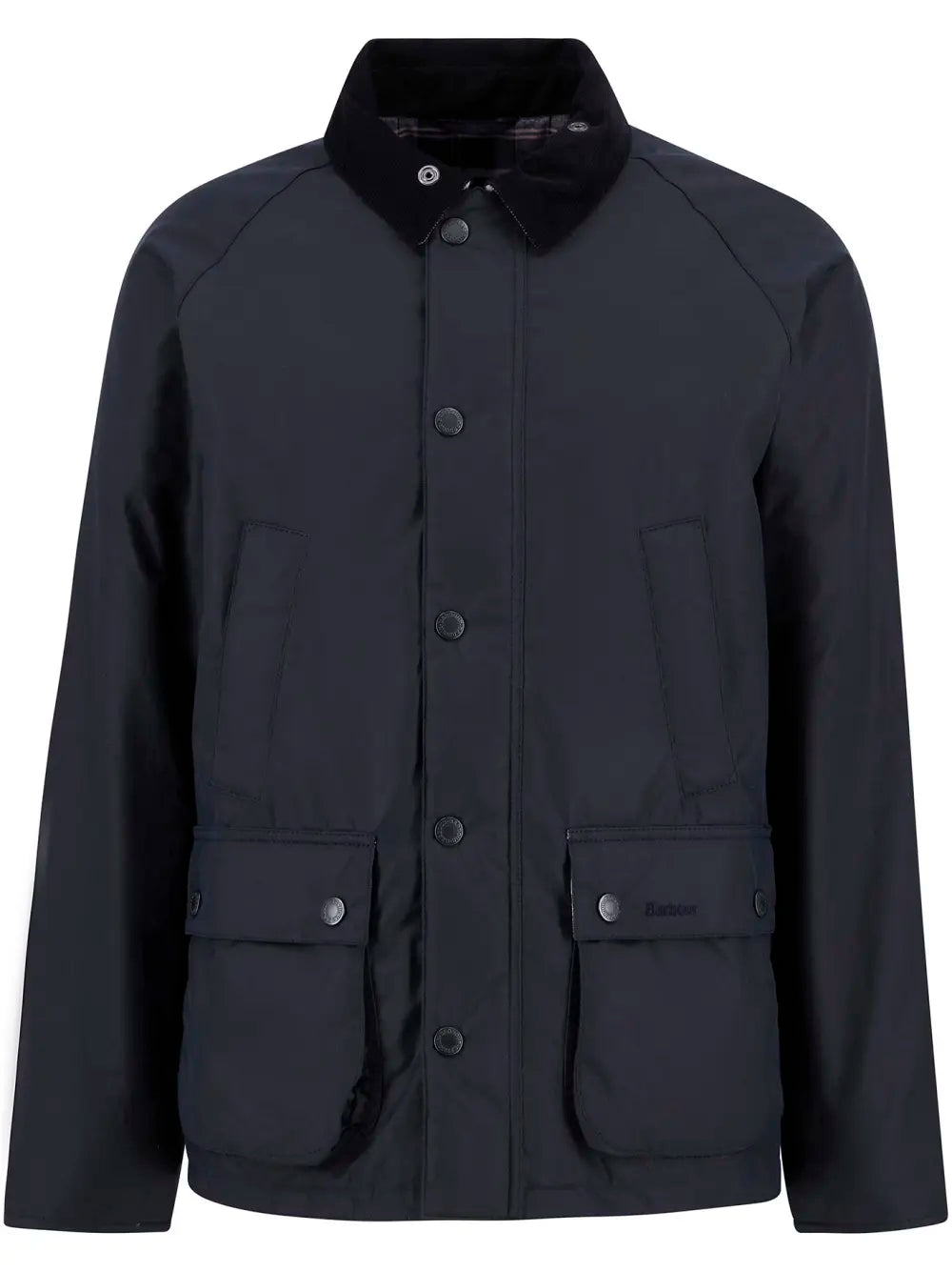 Ambleside Waxed Jacket - Navy/Tartan
