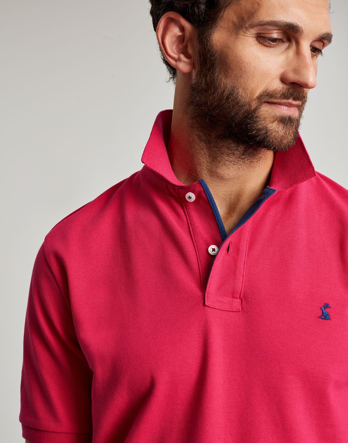 Men's Woody Polo - Deep Raspberry