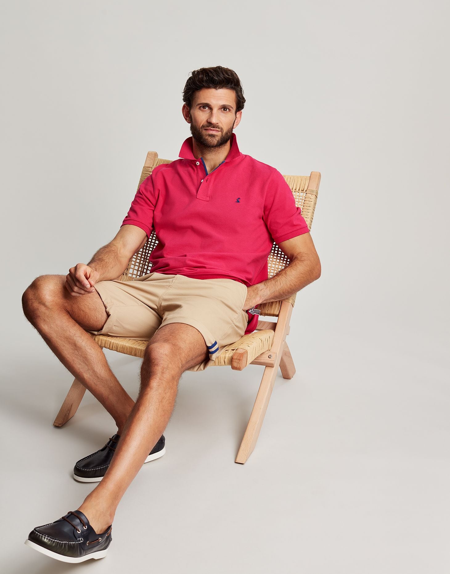 Men's Woody Polo - Deep Raspberry