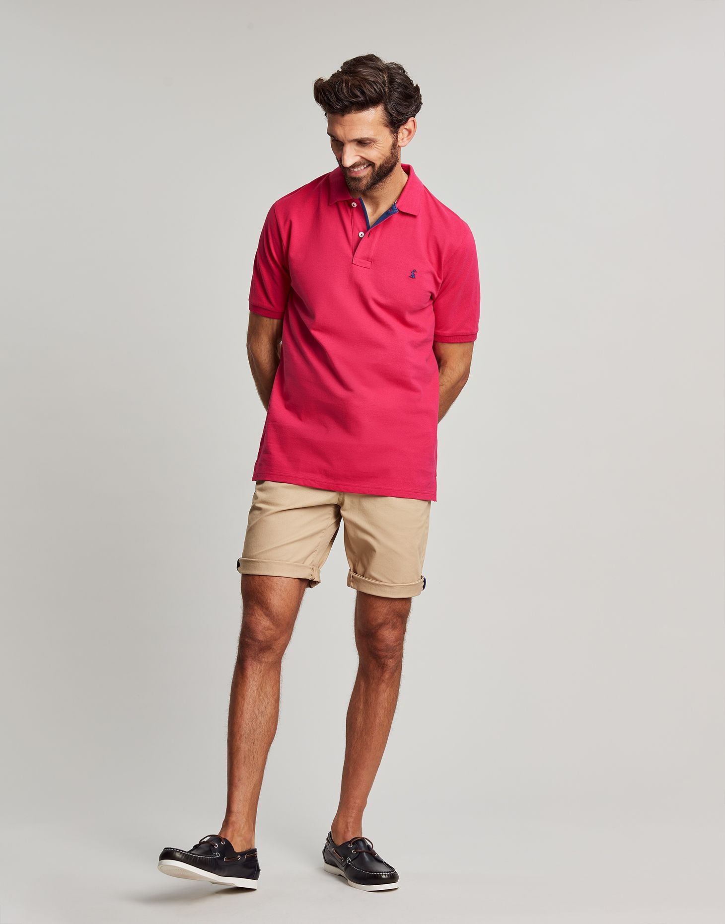 Men's Woody Polo - Deep Raspberry