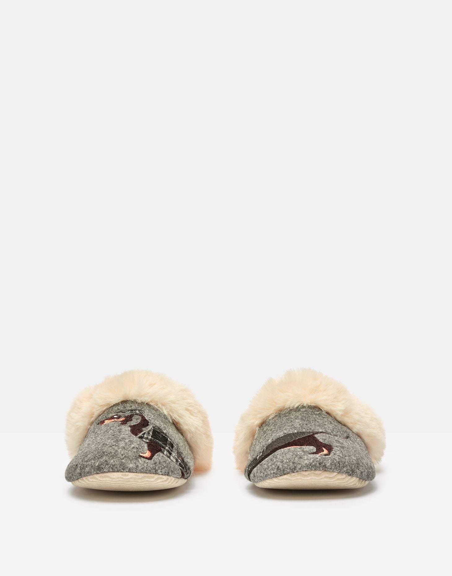Slippet Luxe Slip On Character Slippers - Tweed Sausage Dog