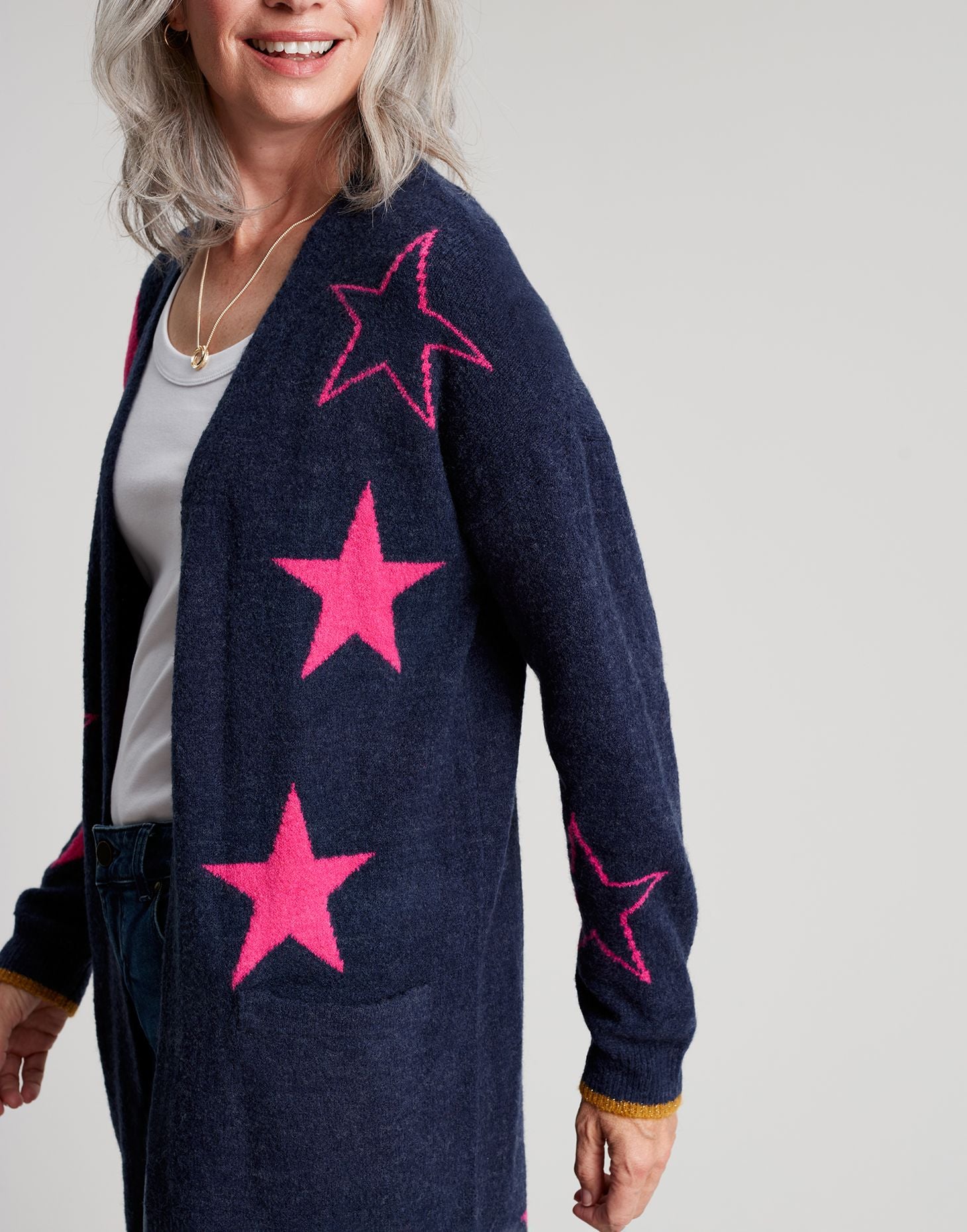 Ann Star Intarsia Cardigan