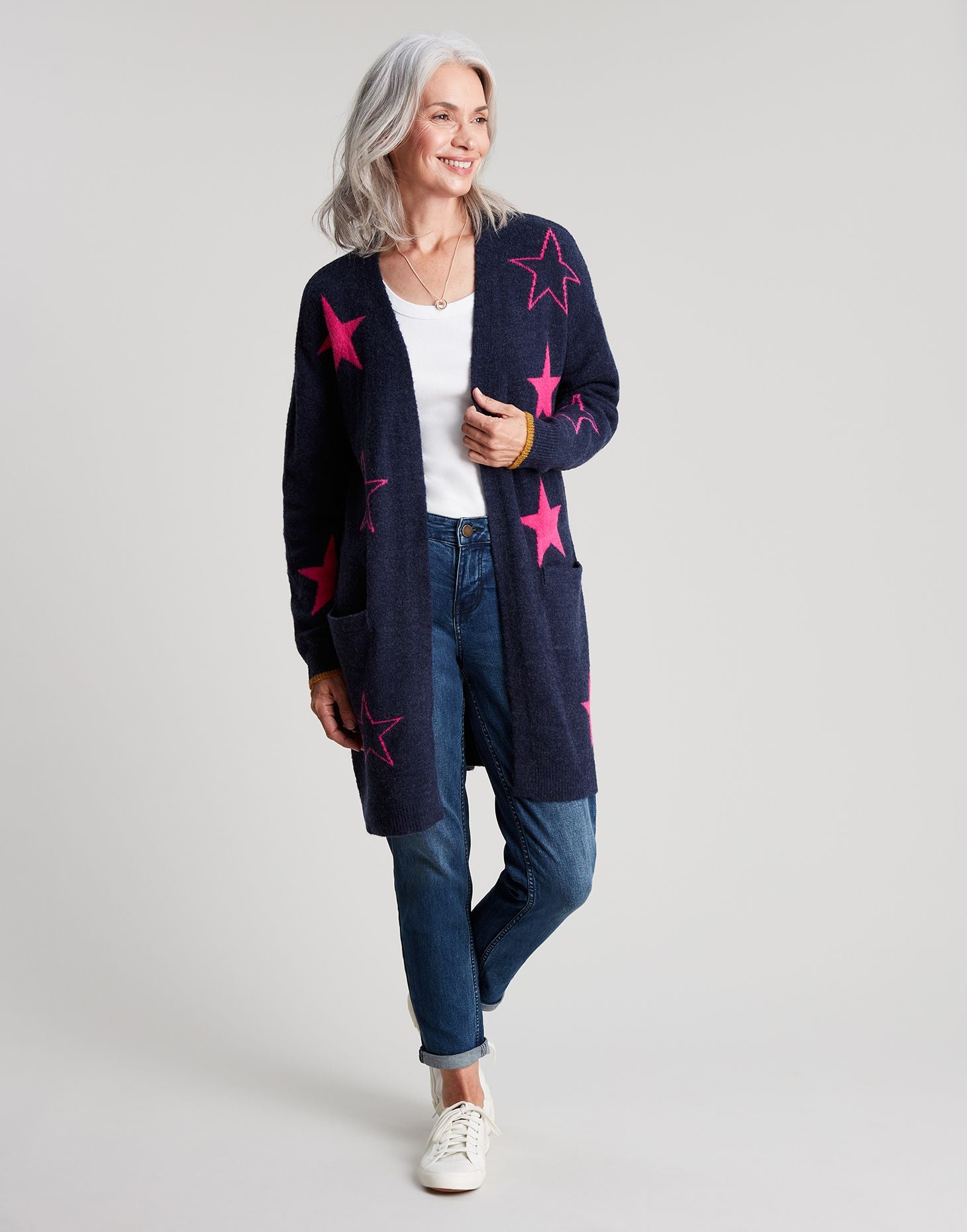 Ann Star Intarsia Cardigan