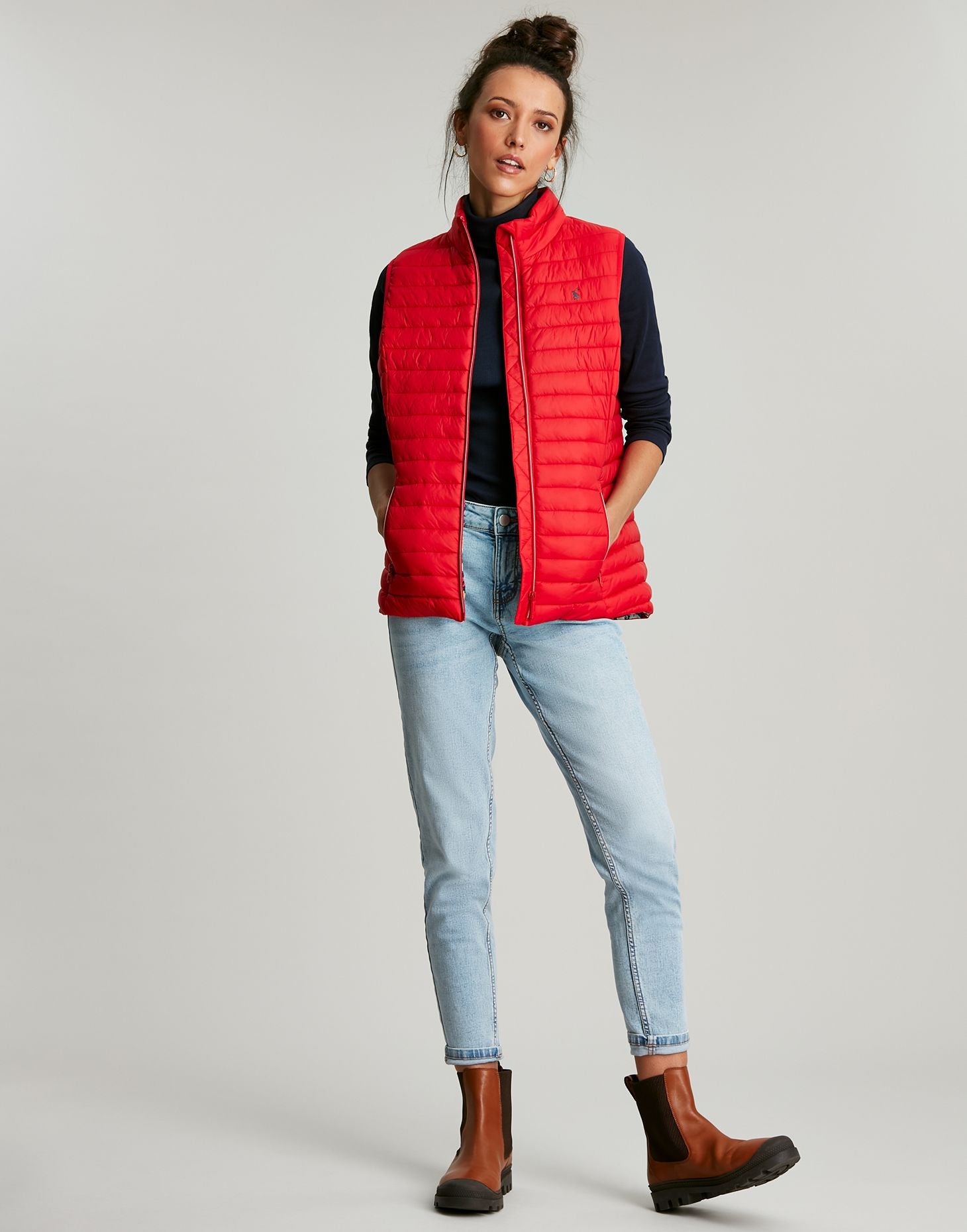 Snug Water Resistant Packable Gilet - Red