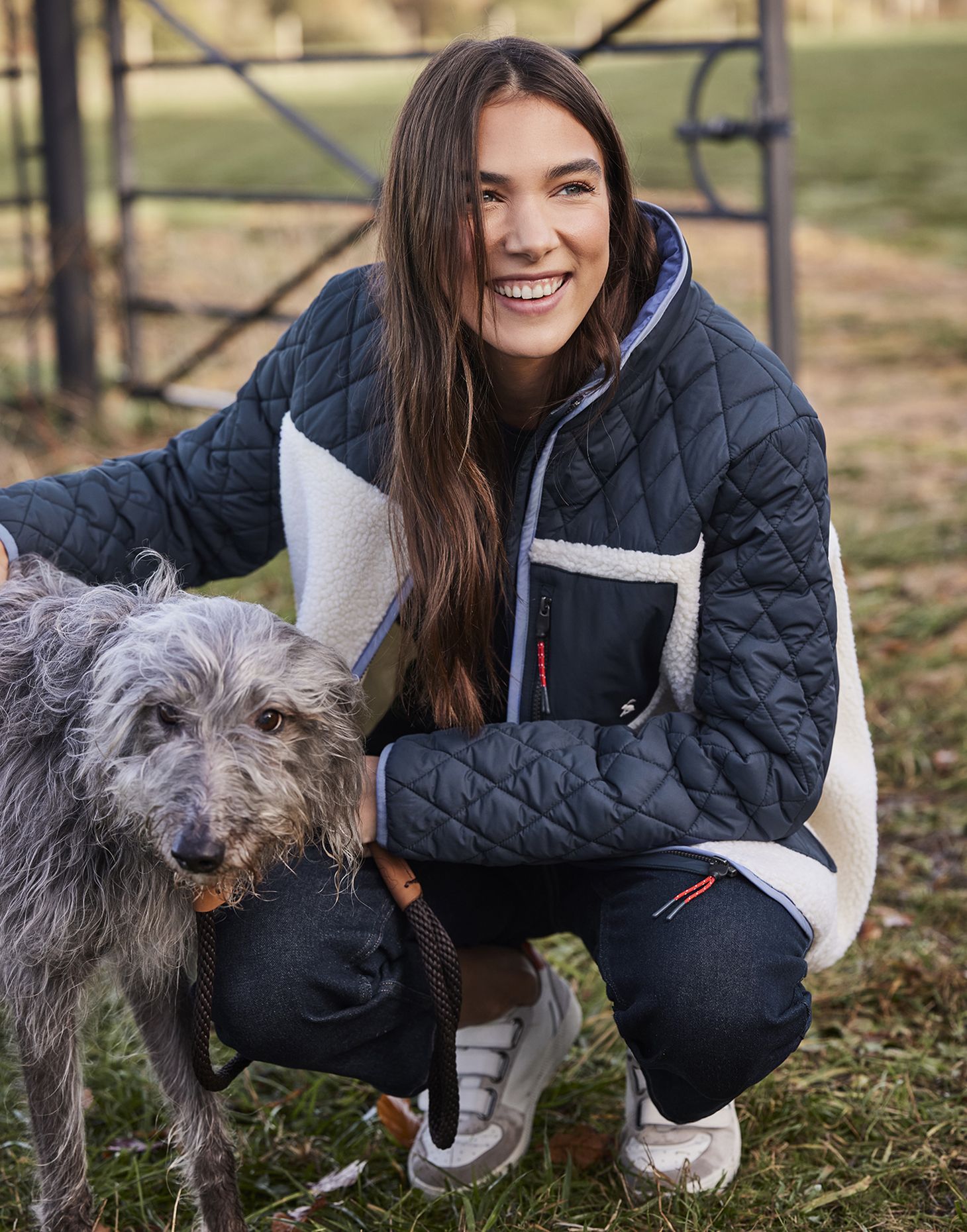 Hopeland Fleece Jacket - Navy Cream