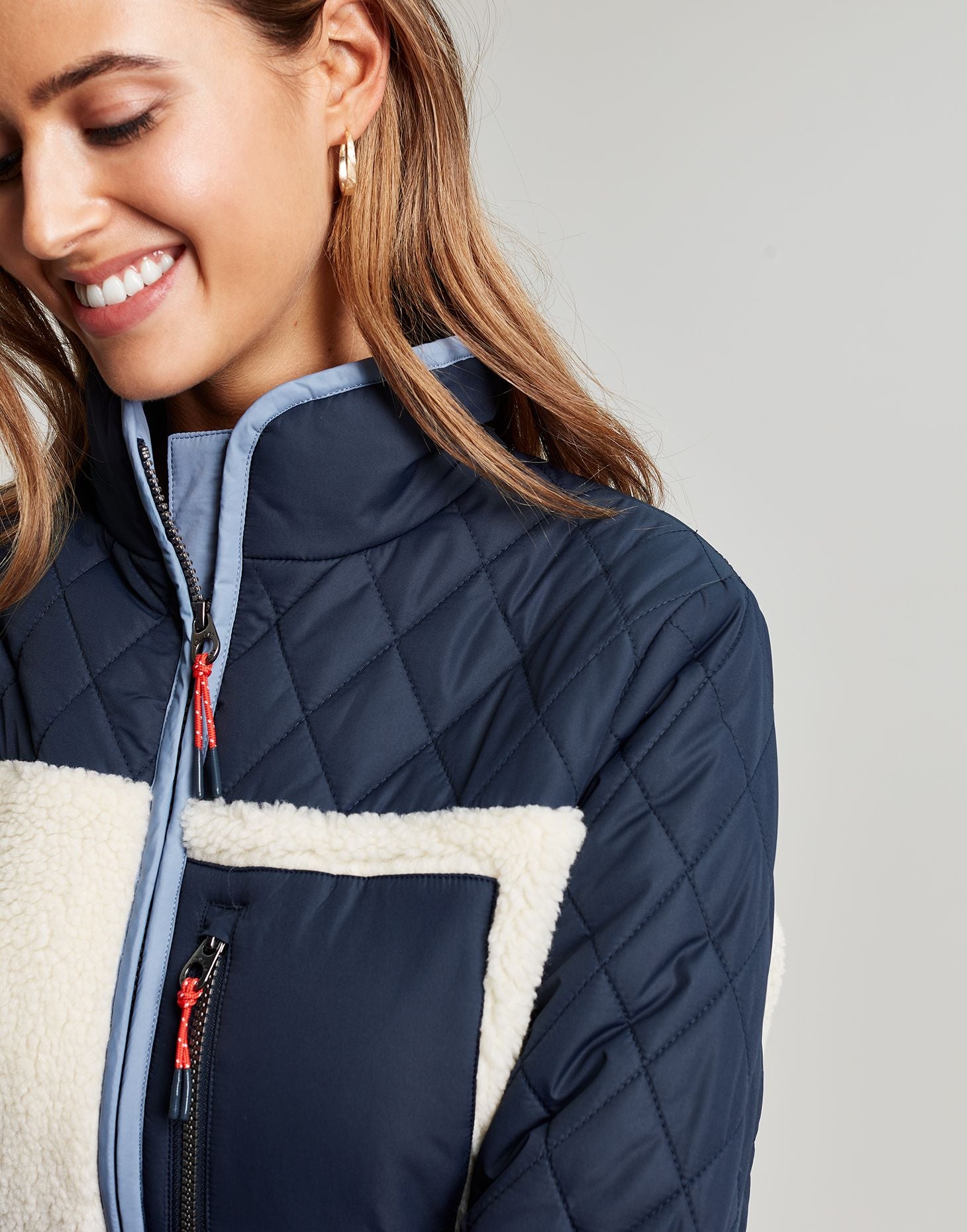 Hopeland Fleece Jacket - Navy Cream
