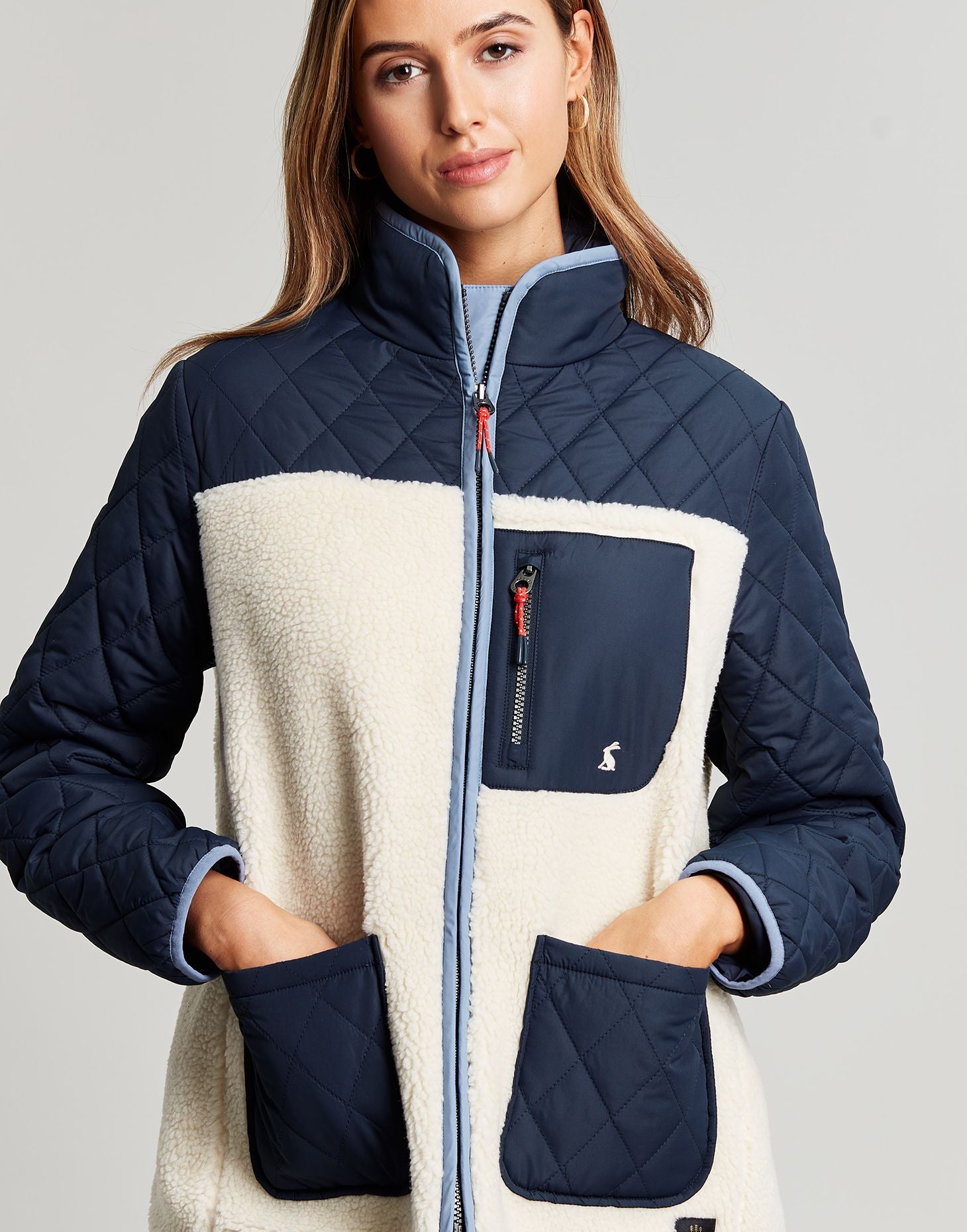 Hopeland Fleece Jacket - Navy Cream