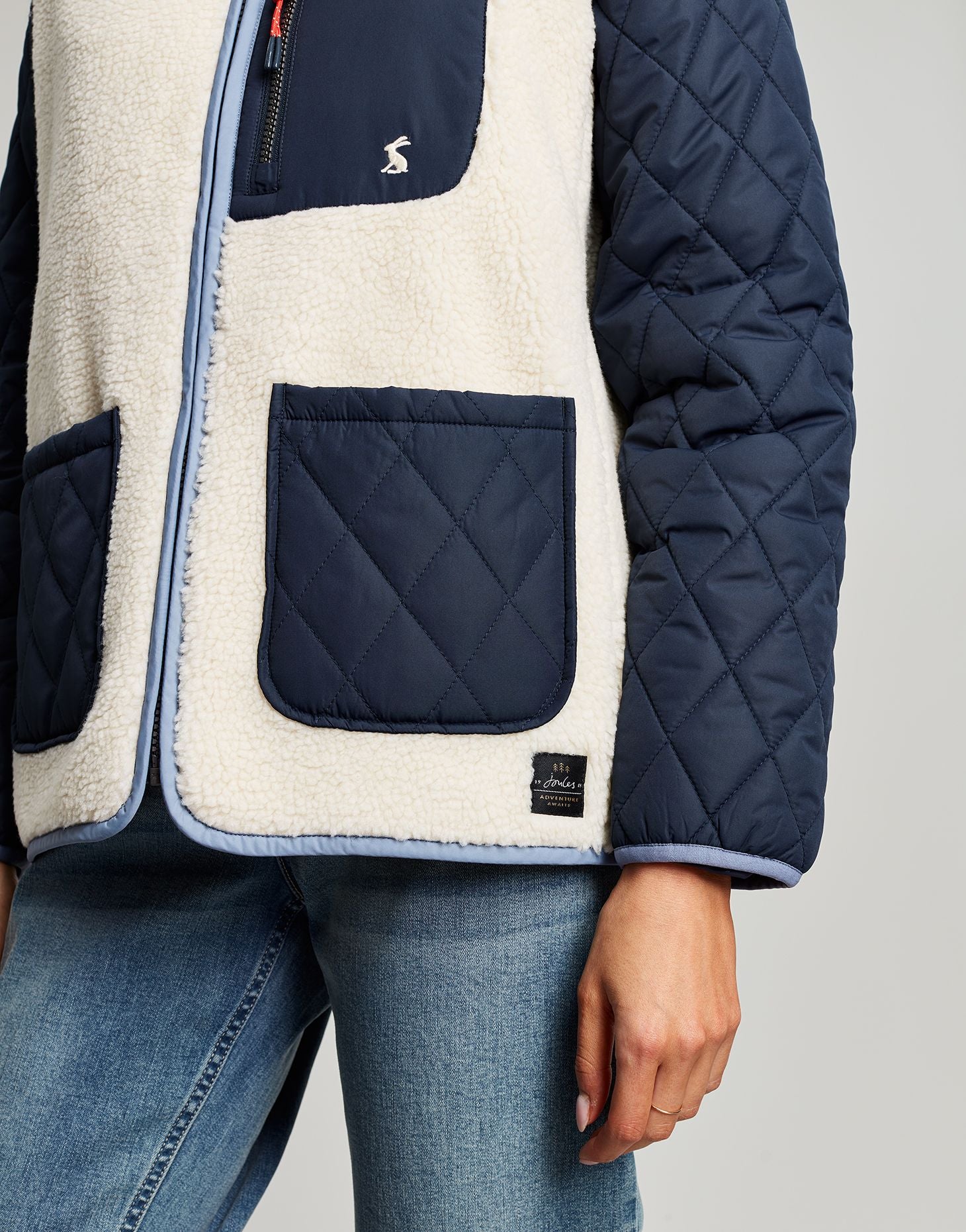Hopeland Fleece Jacket - Navy Cream
