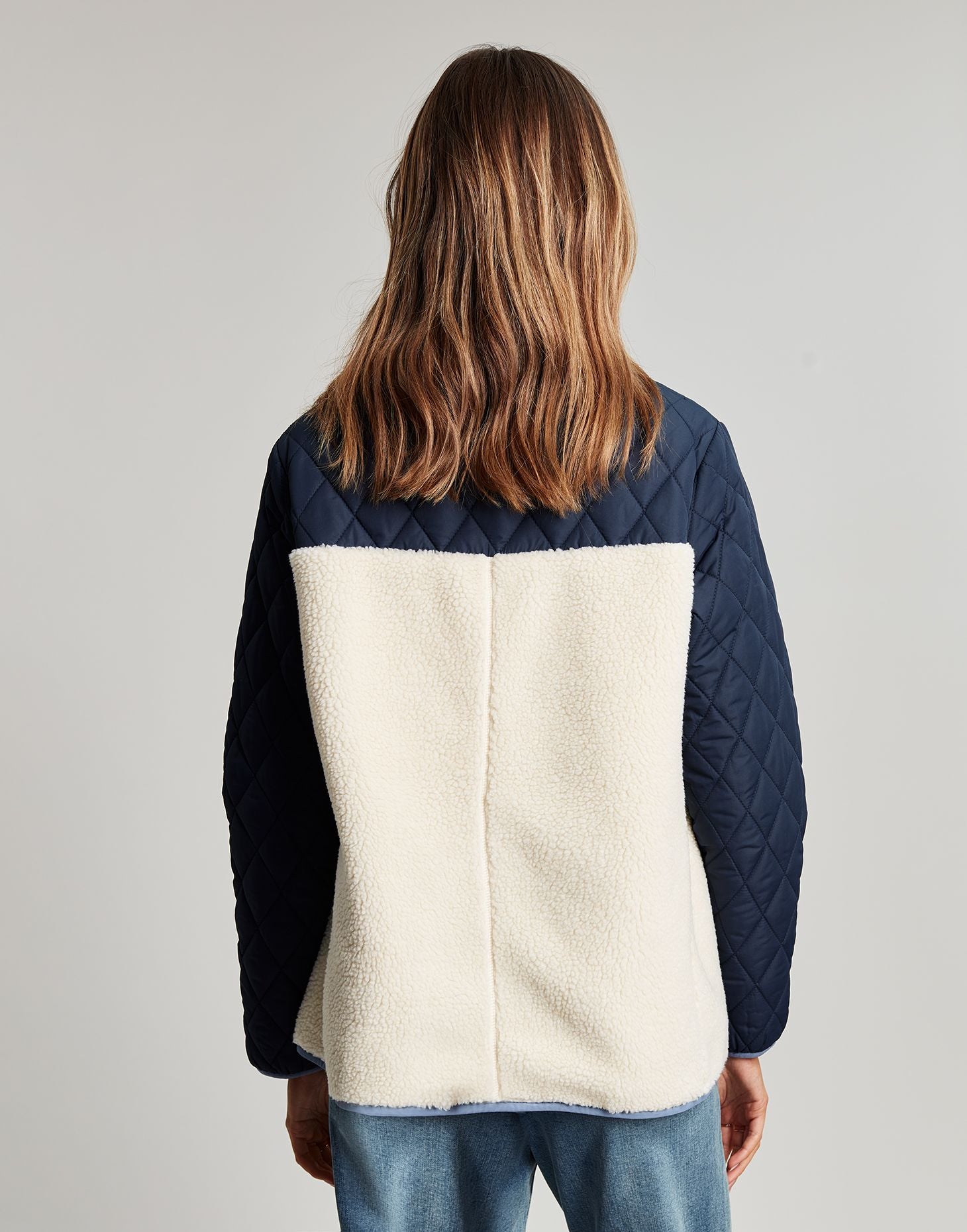 Hopeland Fleece Jacket - Navy Cream