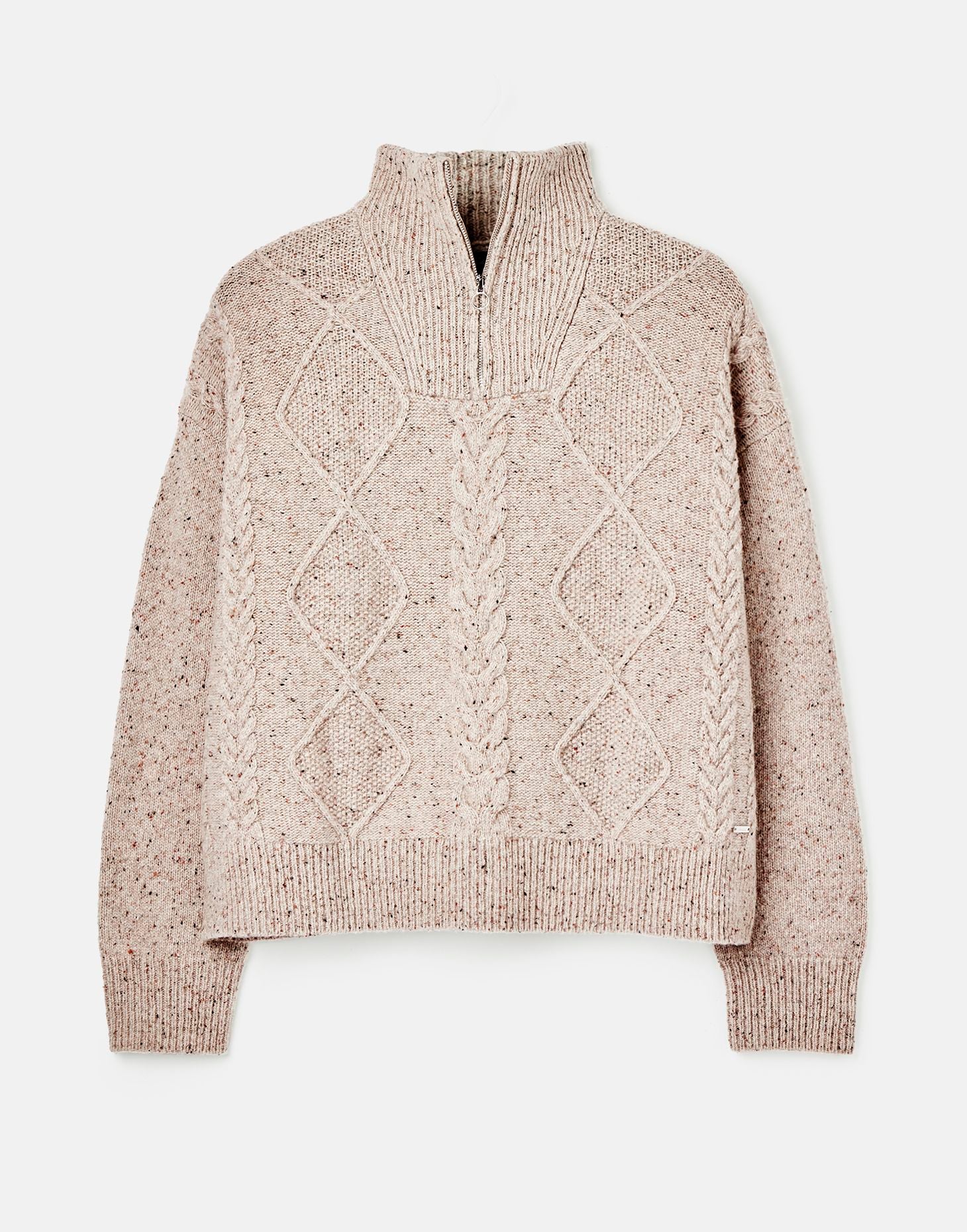 Esme Cable Knit Quarter Zip Jumper