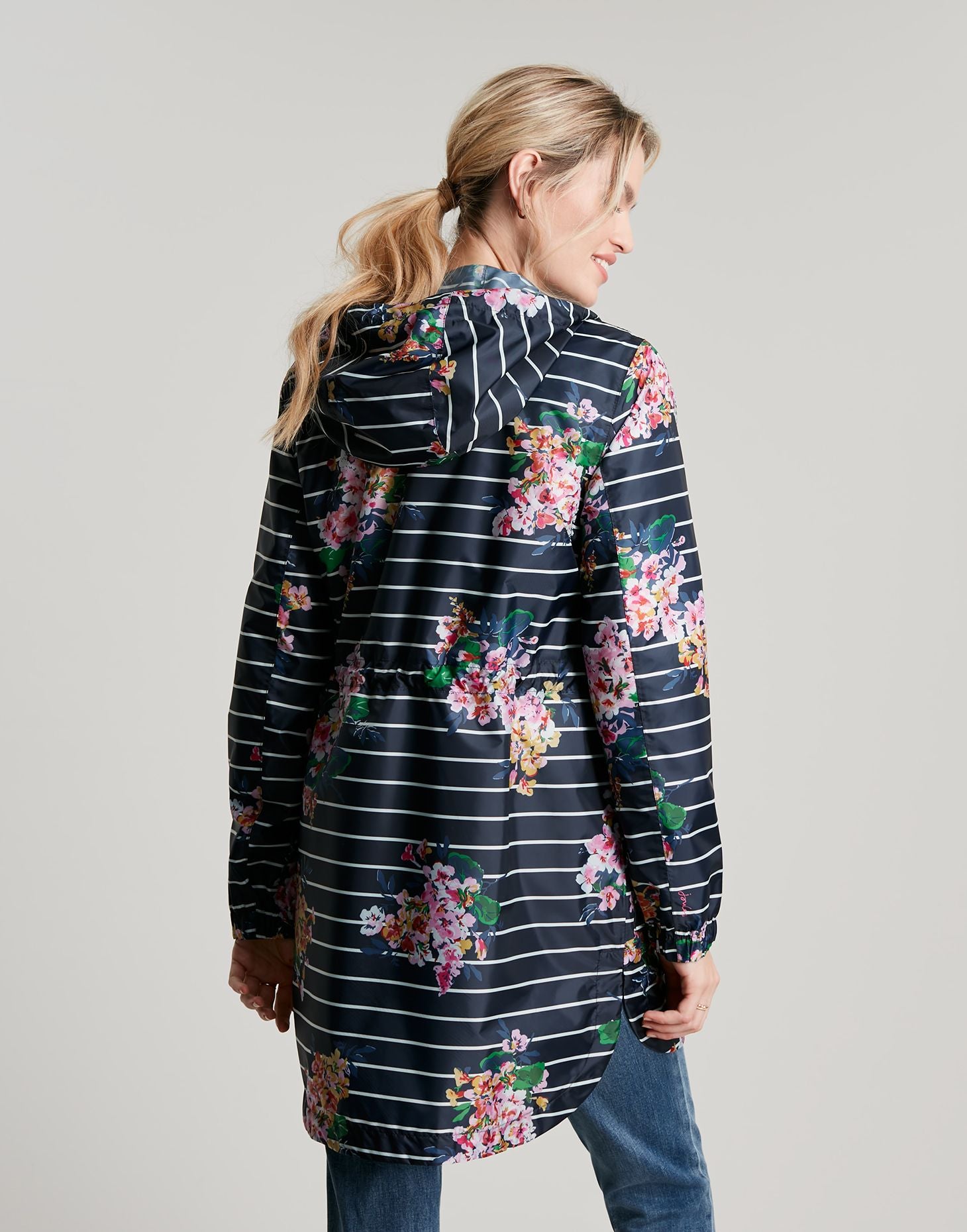 Golightly Printed Waterproof Packaway - Floral Stripe