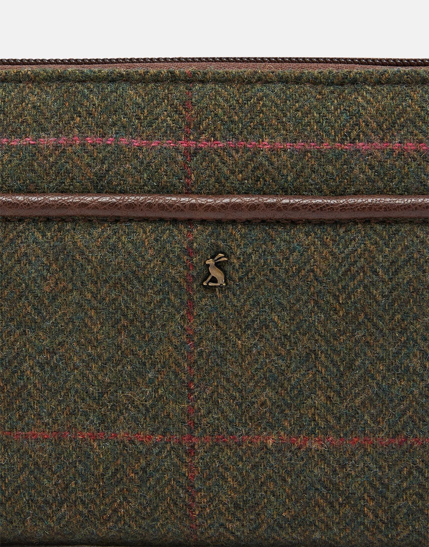 Adeline Tweed Purse - Green Tweed
