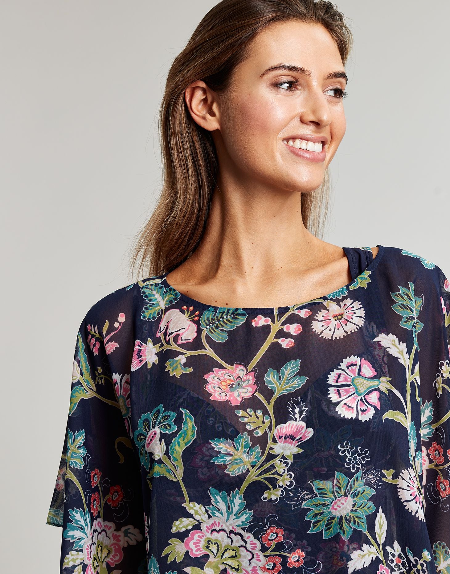 Rosanna Cover Up - Navy Floral