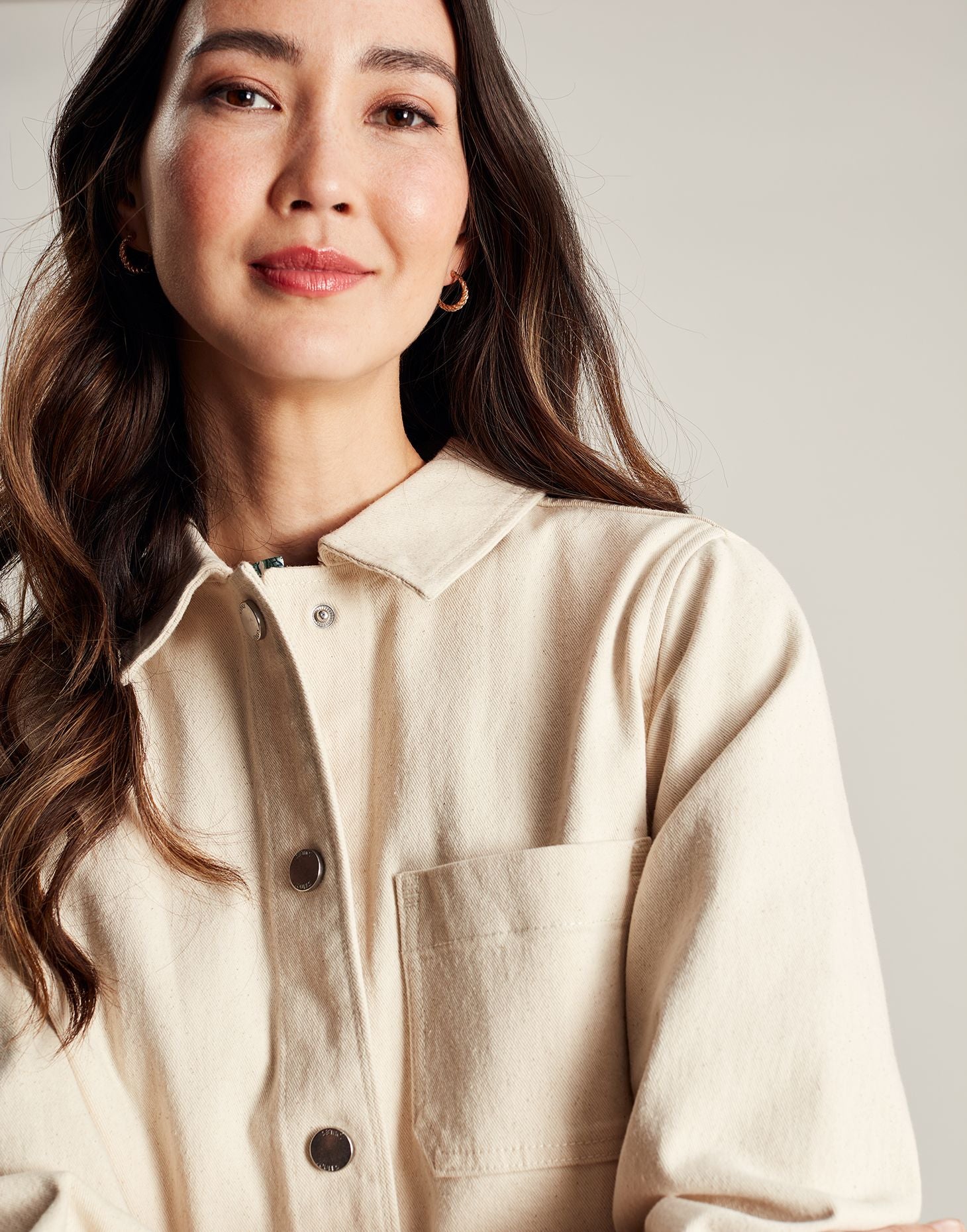 Alice Denim Jacket - Ecru