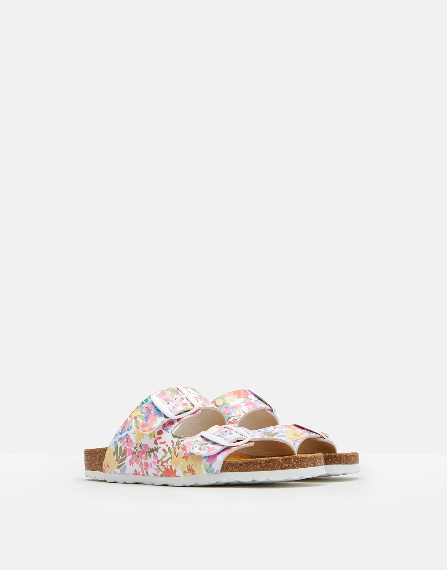 Penley Printed Slider Sandal - White Meadow