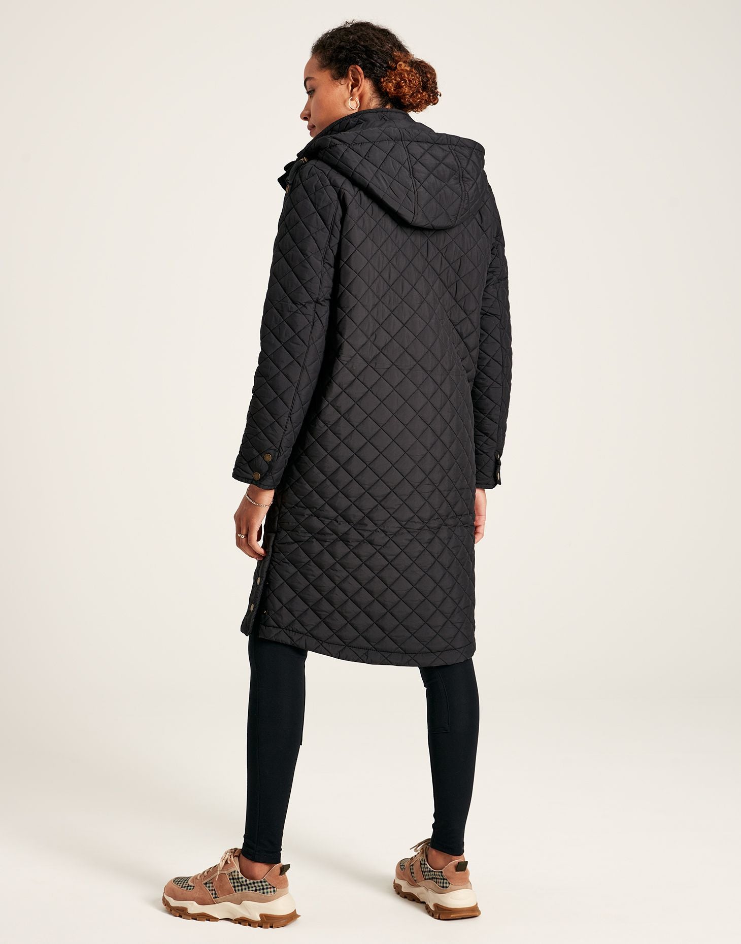 Chatsworth Showerproof Diamond Quilt Coat - Black