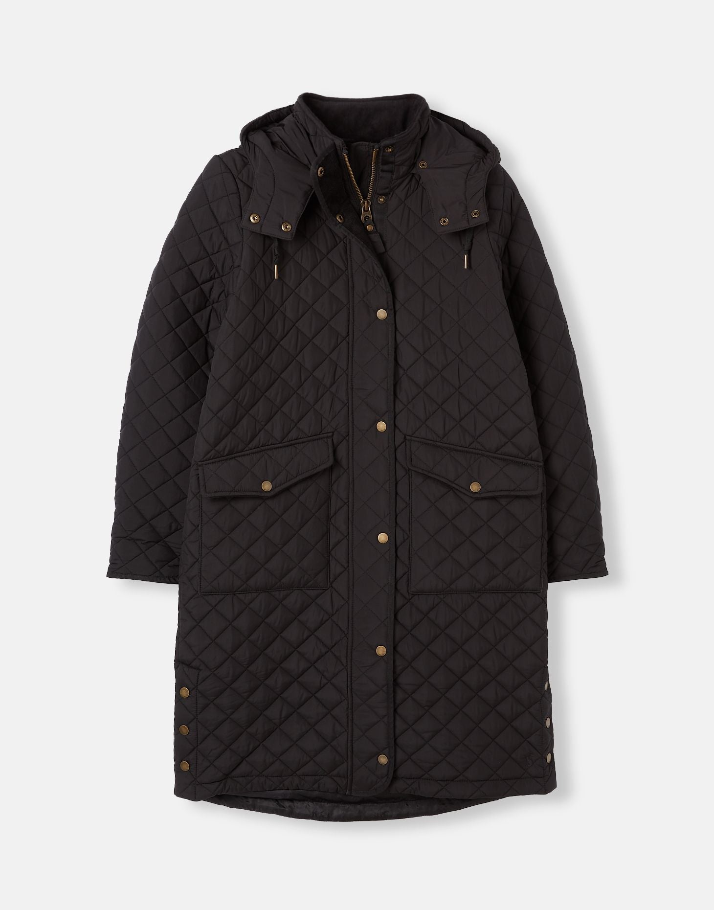 Chatsworth Showerproof Diamond Quilt Coat - Black