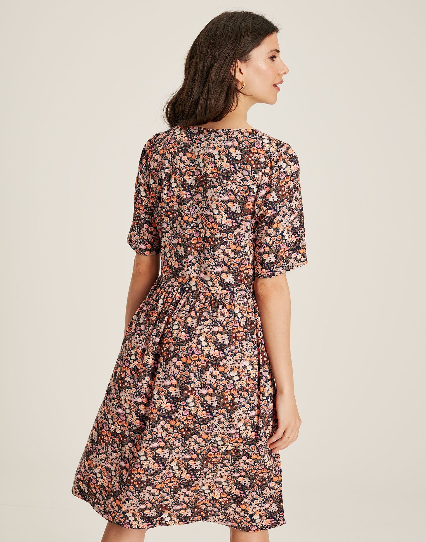Norah Square Neck Dress - Multi Floral