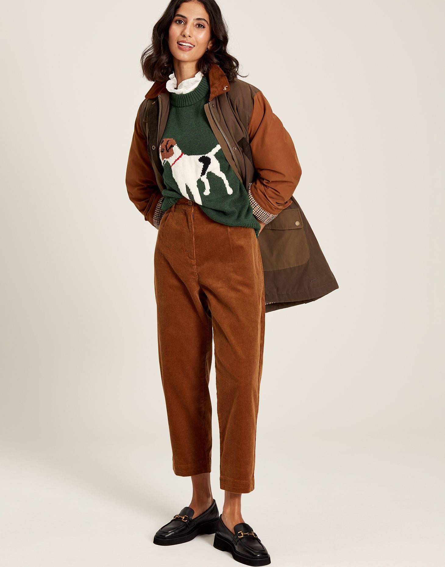 Margot Intarsia Jumper - Heritage Green
