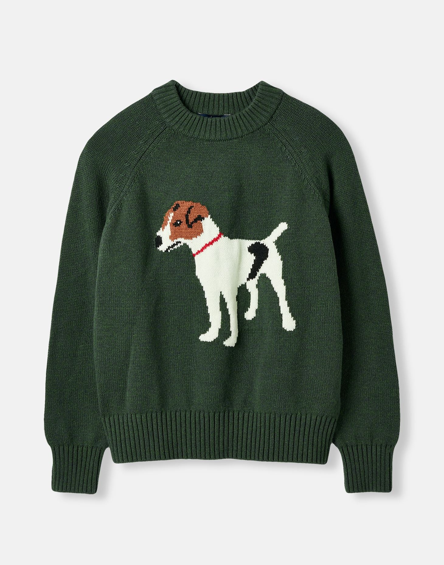 Margot Intarsia Jumper - Heritage Green