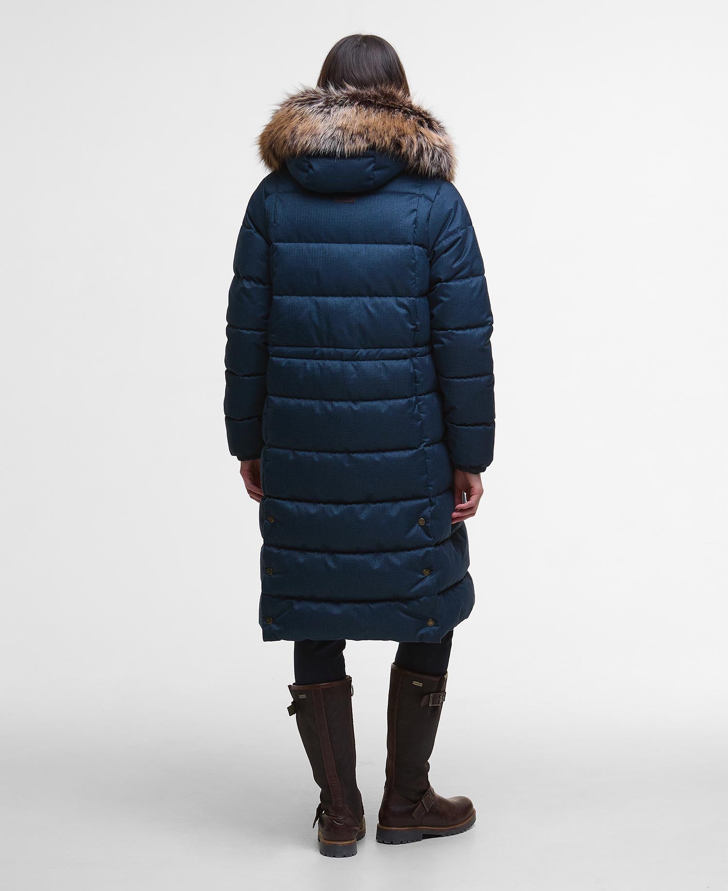 Marjoram Puffer Jacket - Dark Navy/Blackwatch