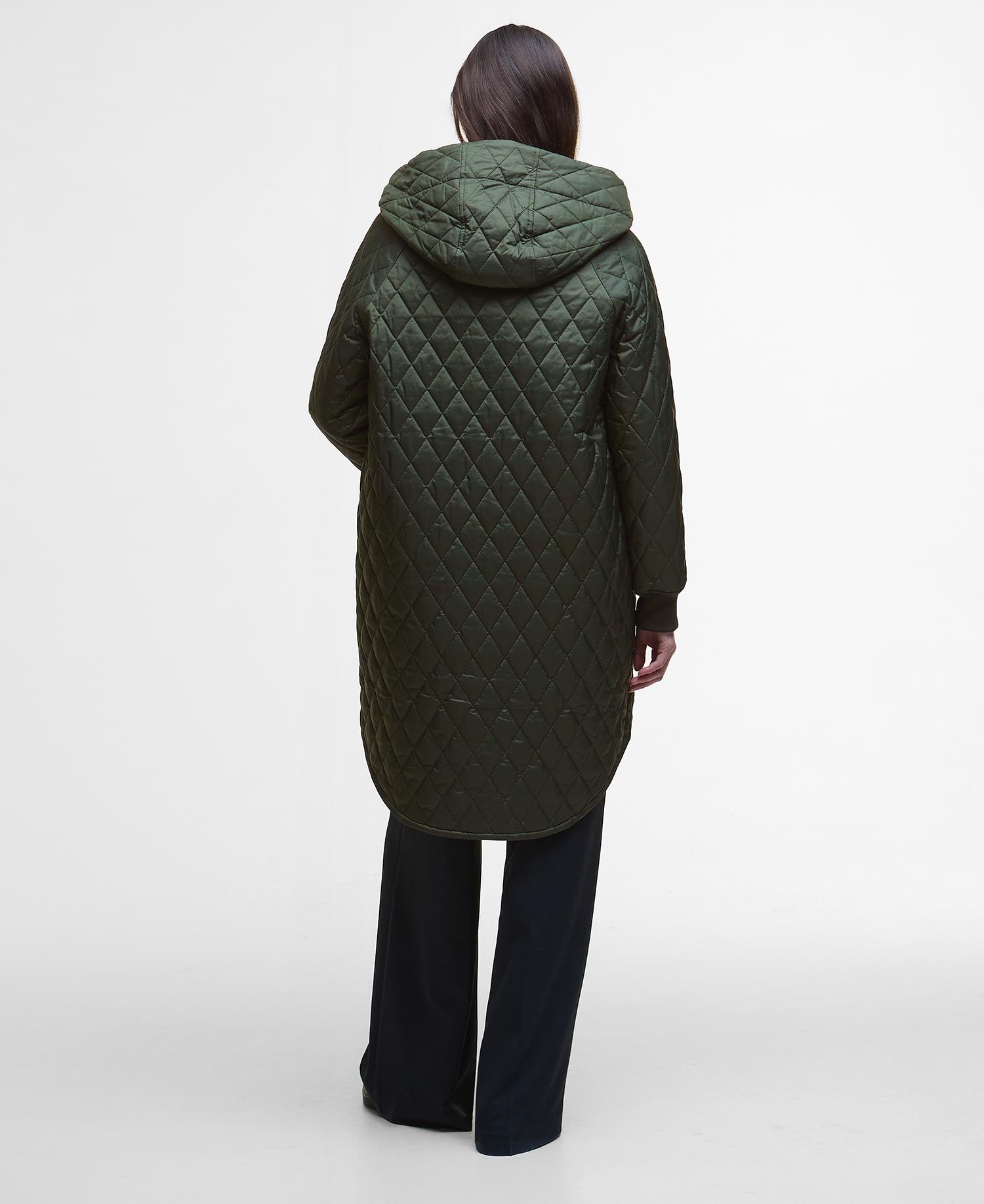 Hilary Quilted Jacket - Olive/Ancient Tartan