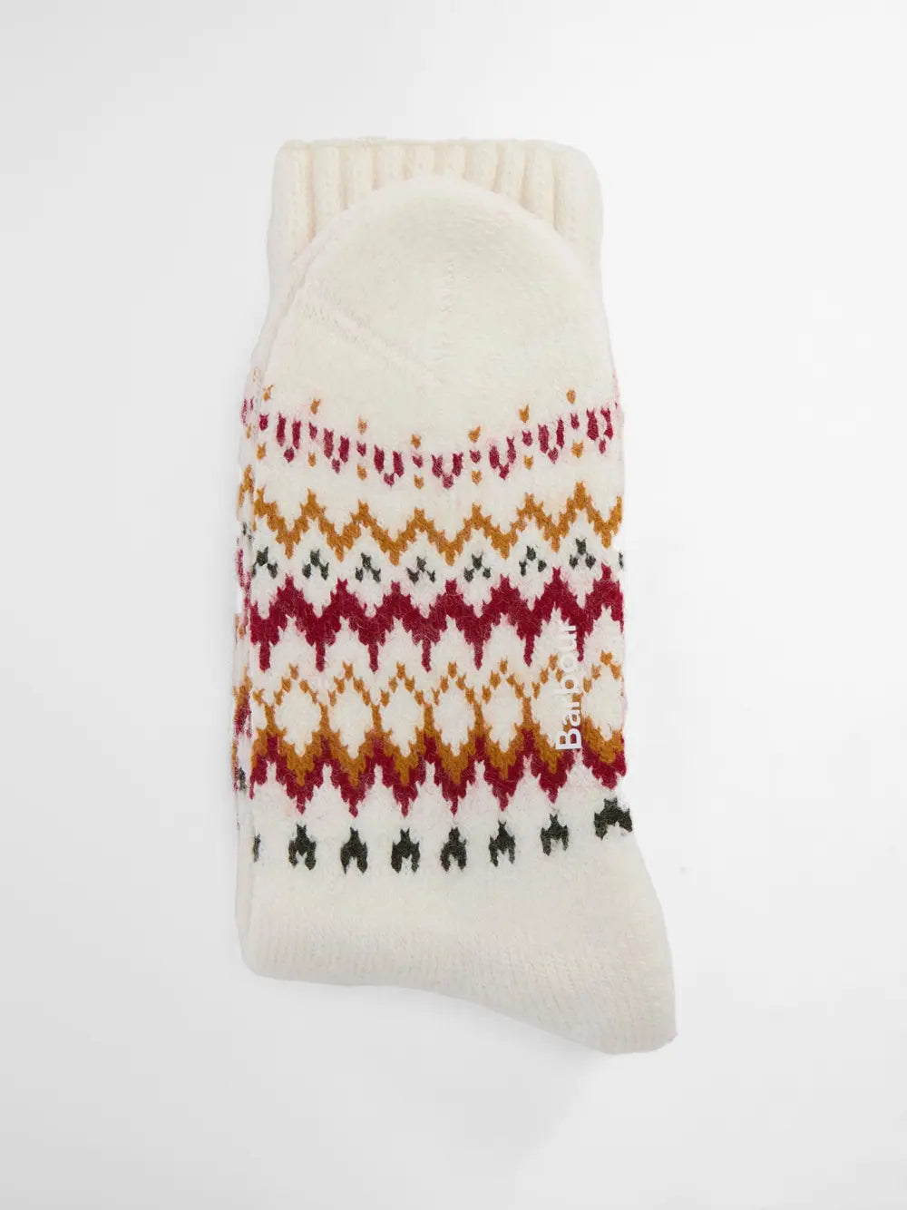 Kingsford Fair Isle Socks - Cloud