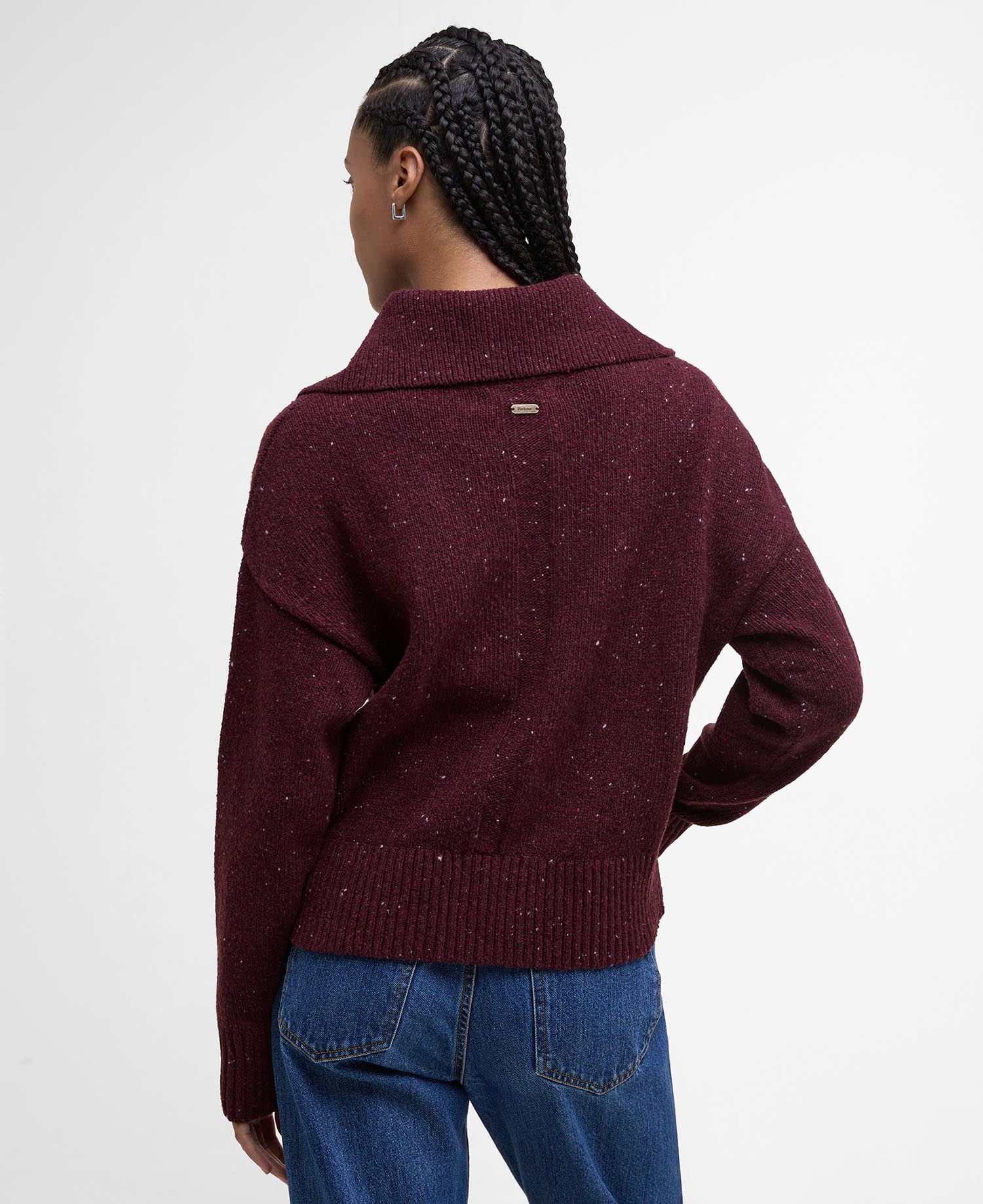Lavensdale Half-Zip Jumper - Black Cherry
