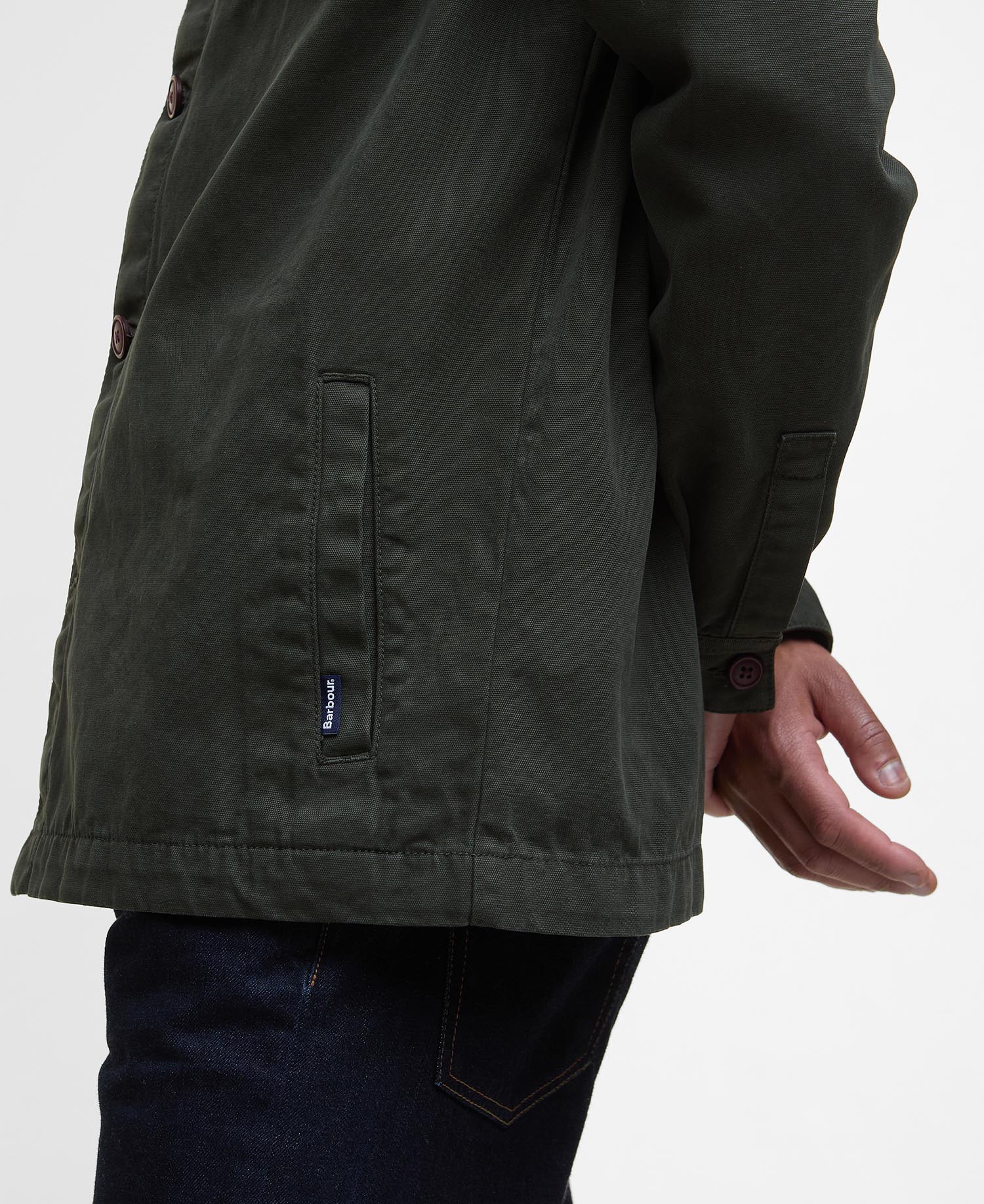 Washed Cotton Overshirt - Forest
