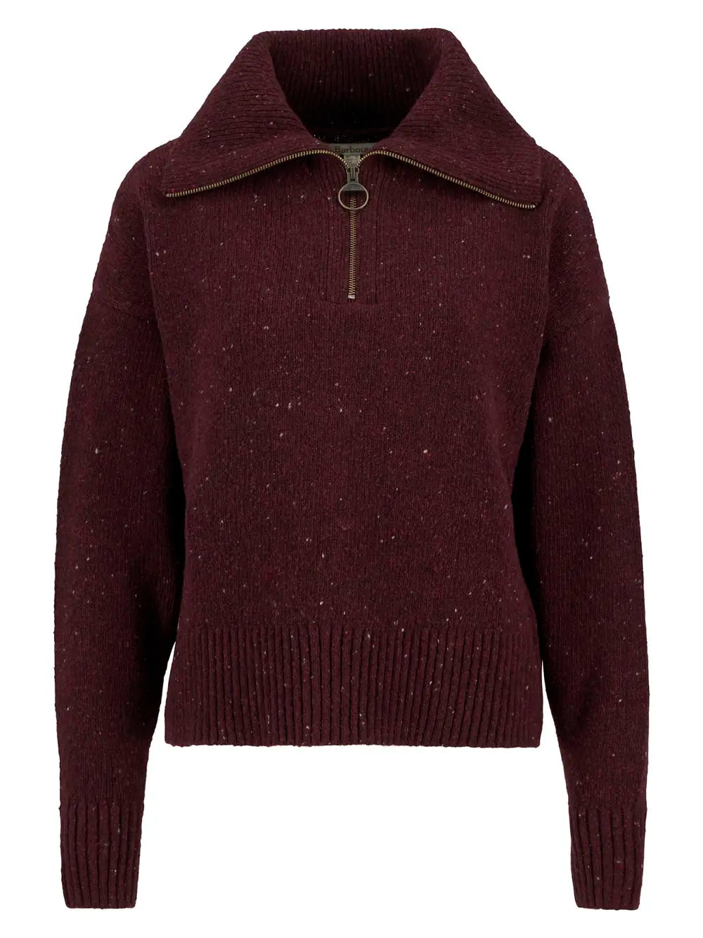 Lavensdale Half-Zip Jumper - Black Cherry