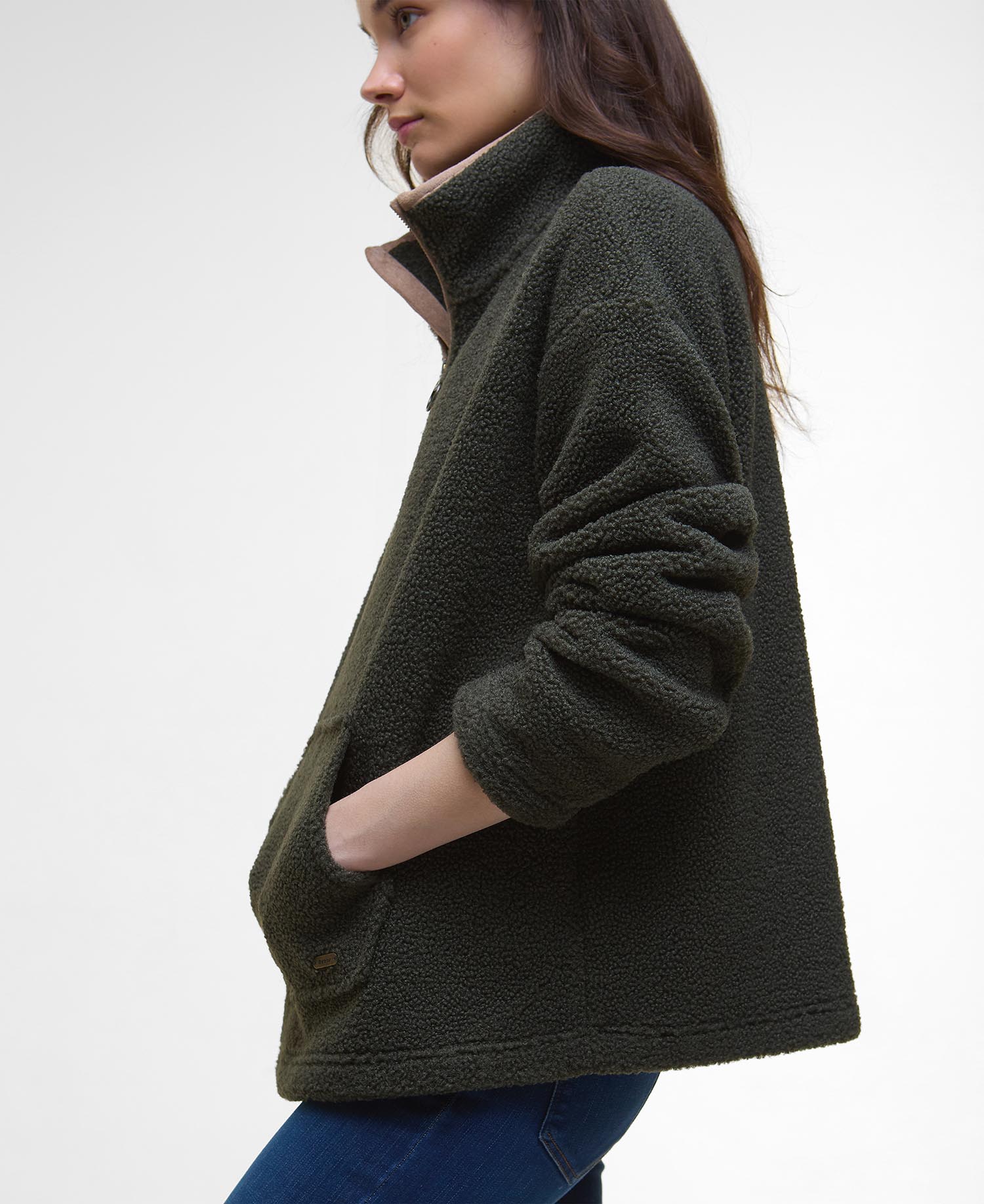 Bamburgh Half-Zip Fleece - Olive
