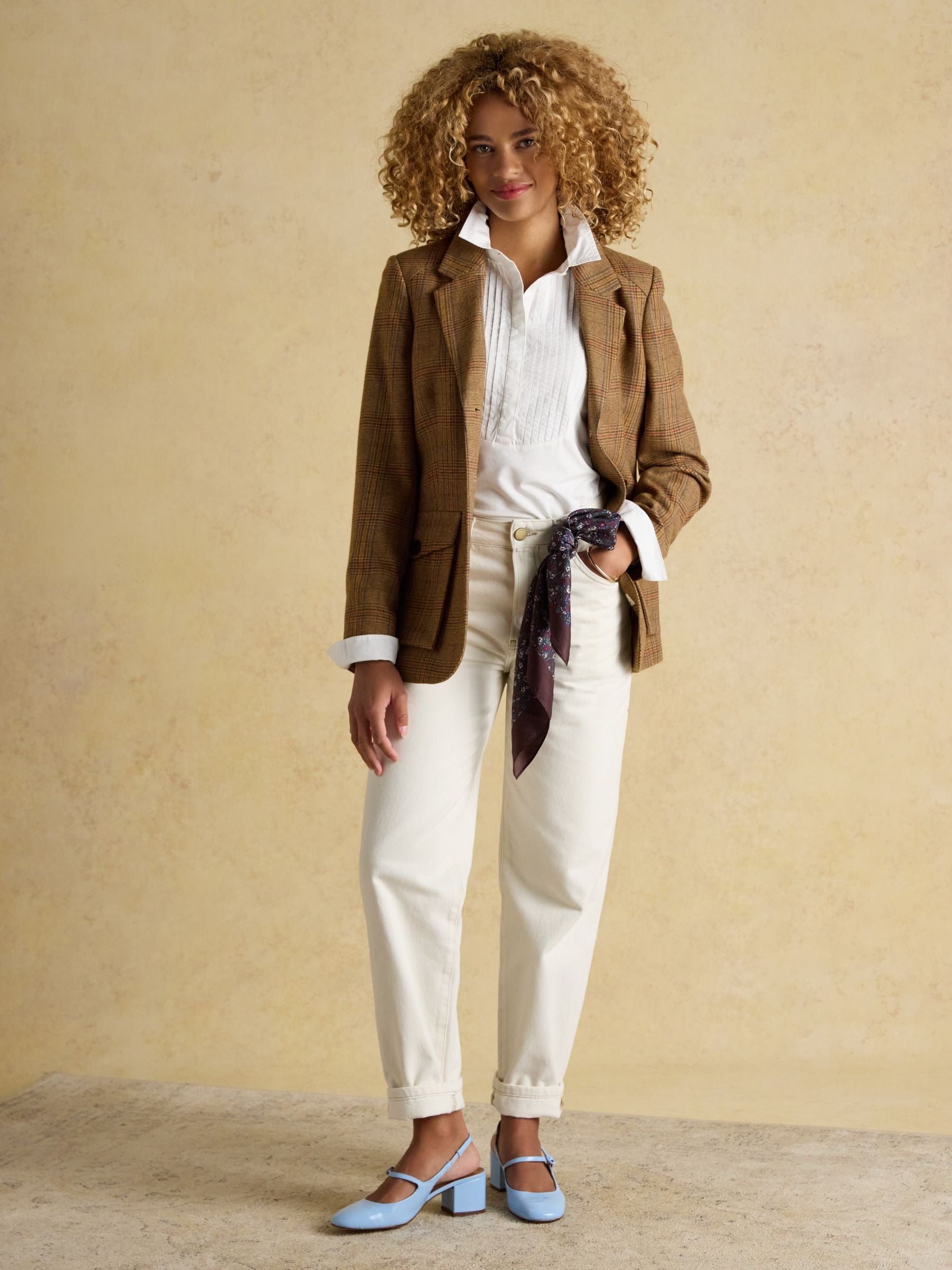 Foxley Brown Check Tweed Suit Blazer