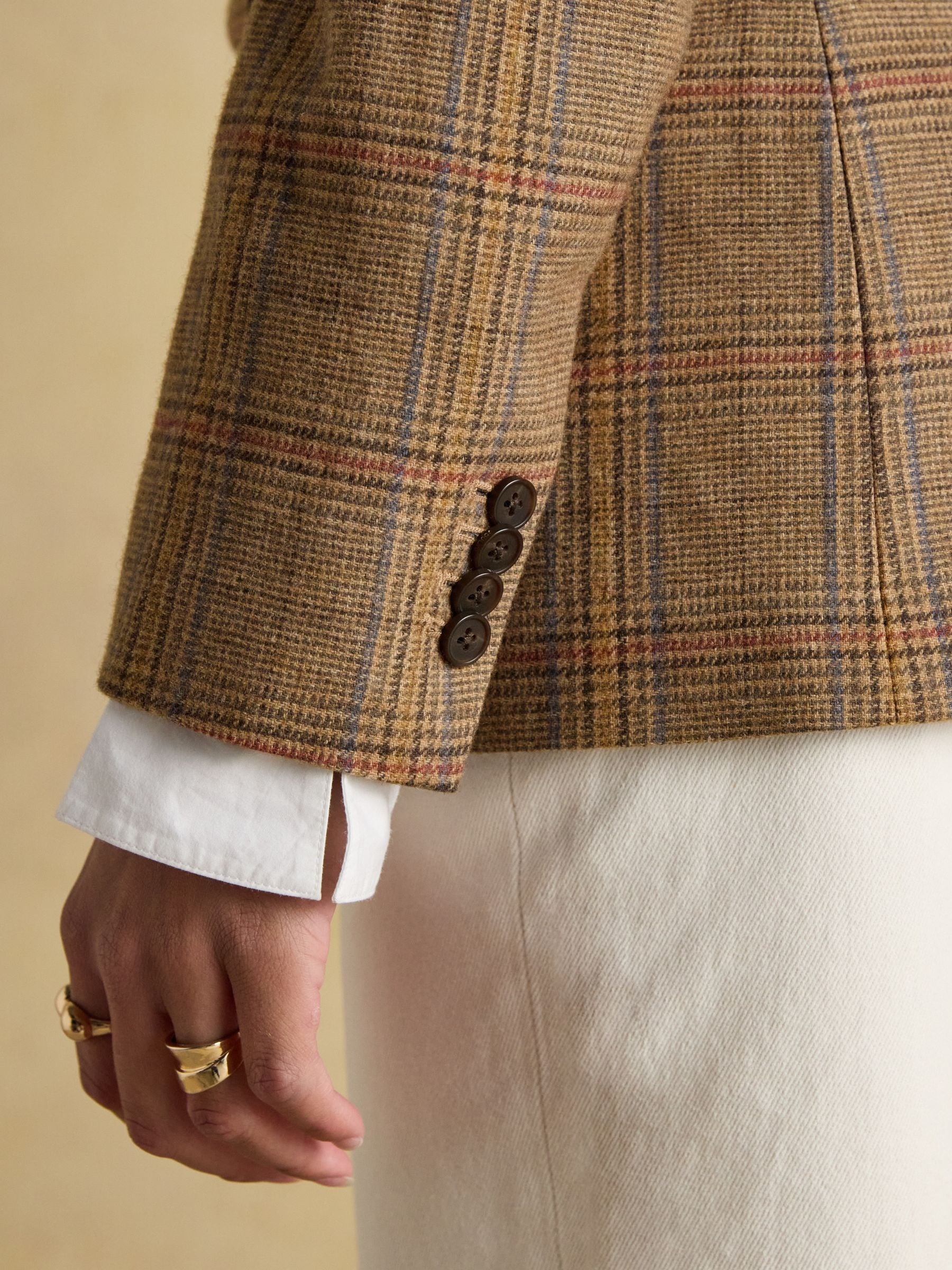 Foxley Brown Check Tweed Suit Blazer