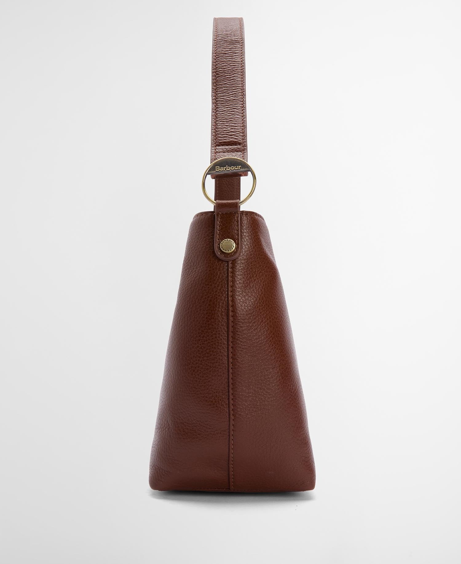 Cedar Leather Bucket Bag - Brown