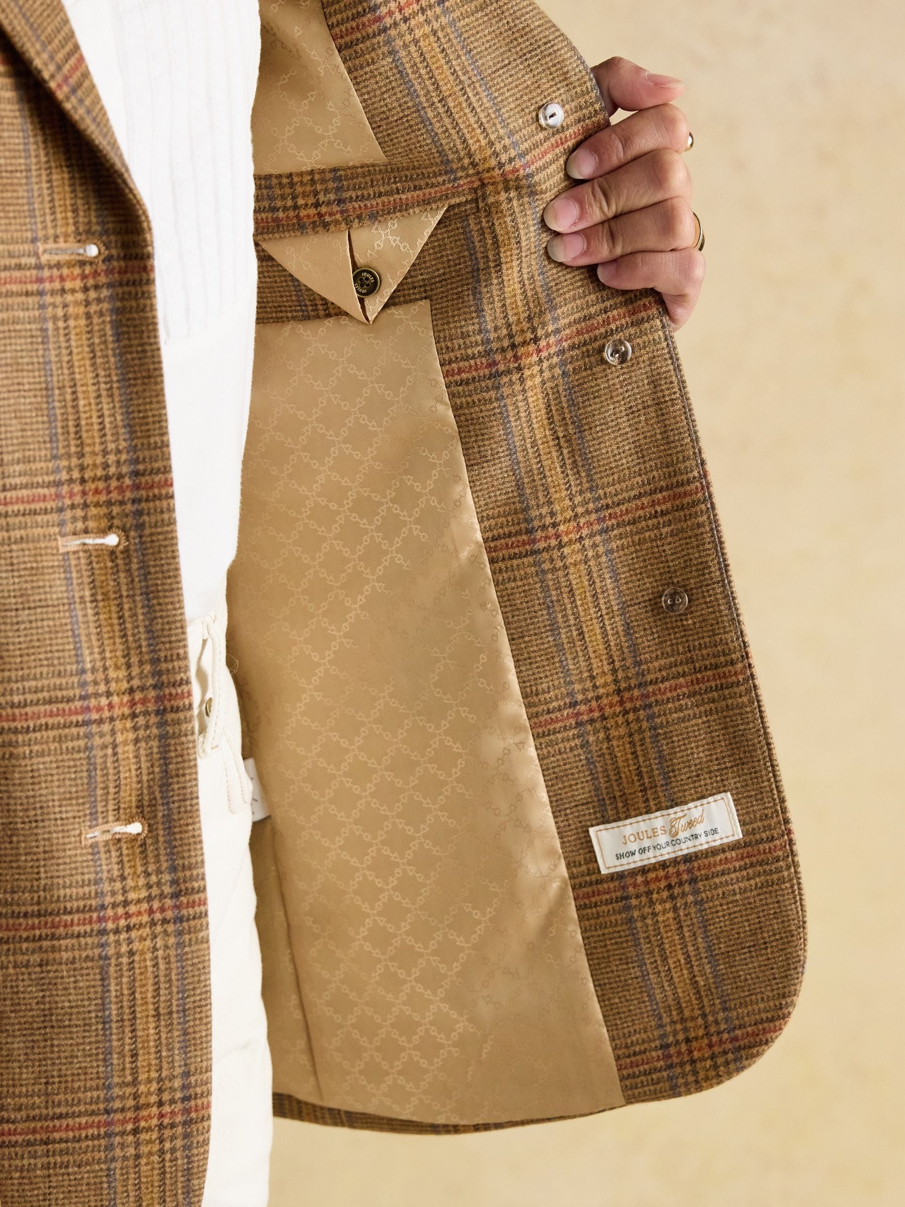 Foxley Brown Check Tweed Suit Blazer